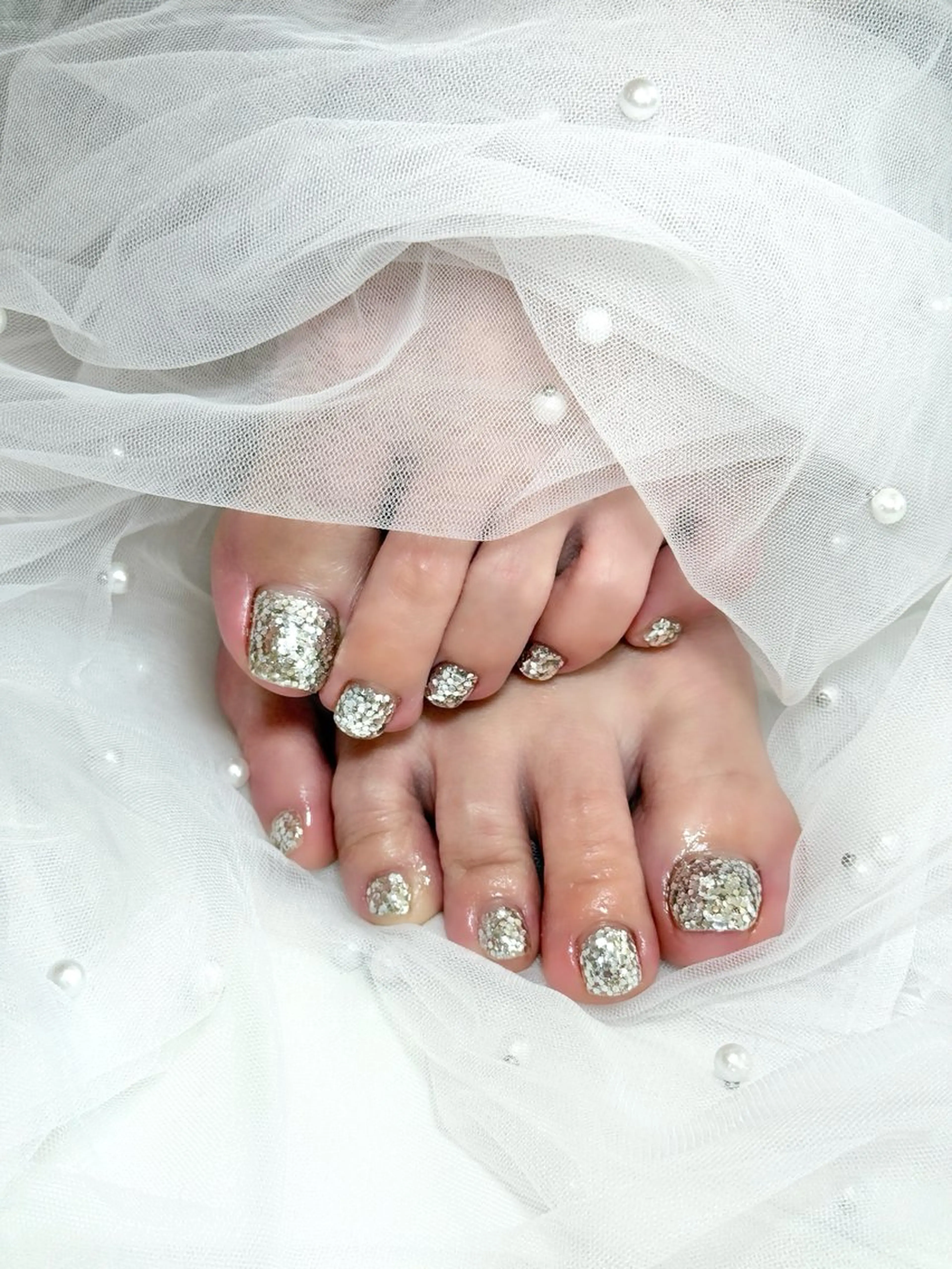 ネイル フットネイル ワンカラーネイル フットネイル mimo*lash 🩰kanatsuのネイルデザイン