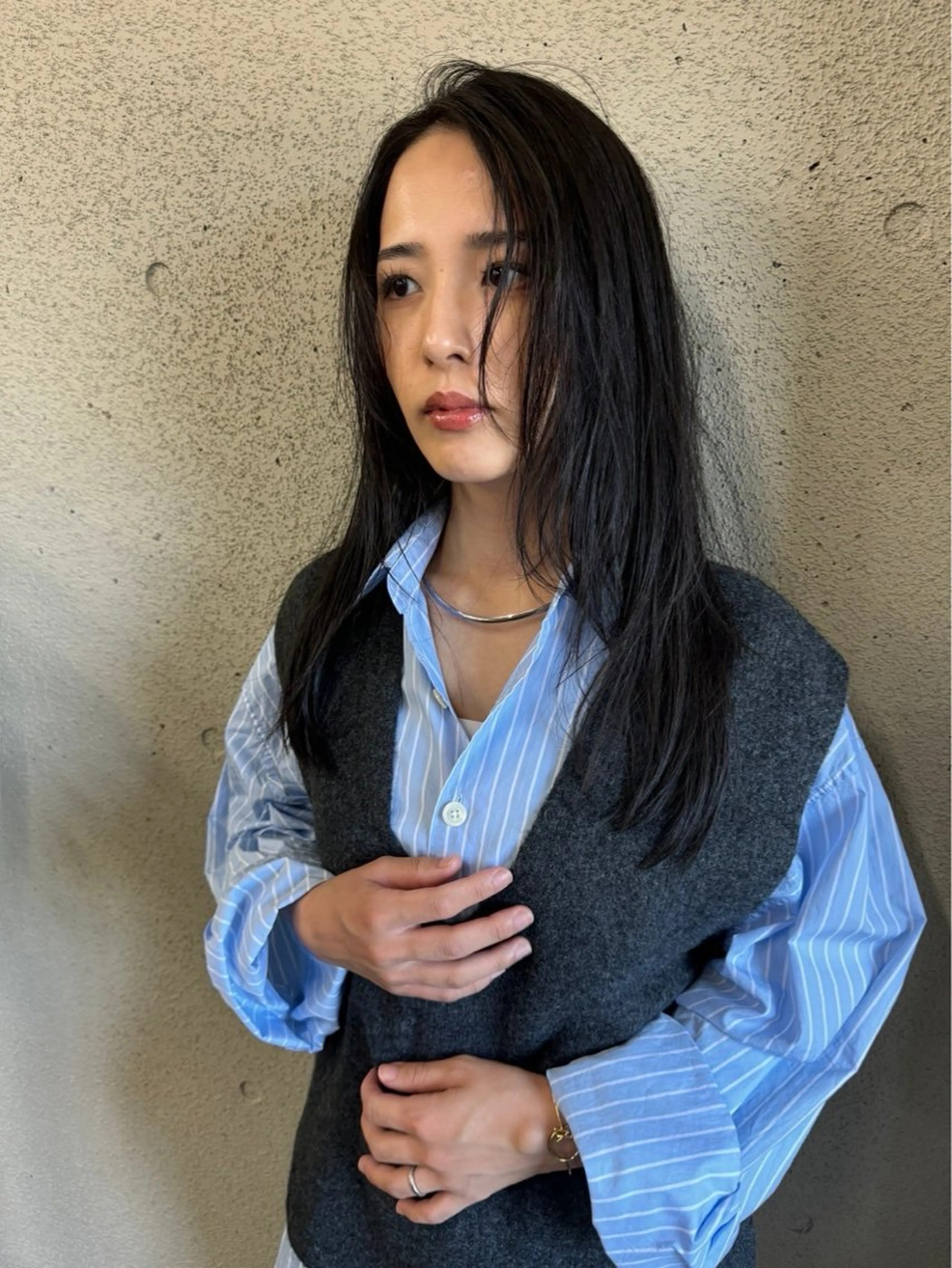 ロング 透明感ダブルカラー/ 諸岡ひばりのヘアスタイル