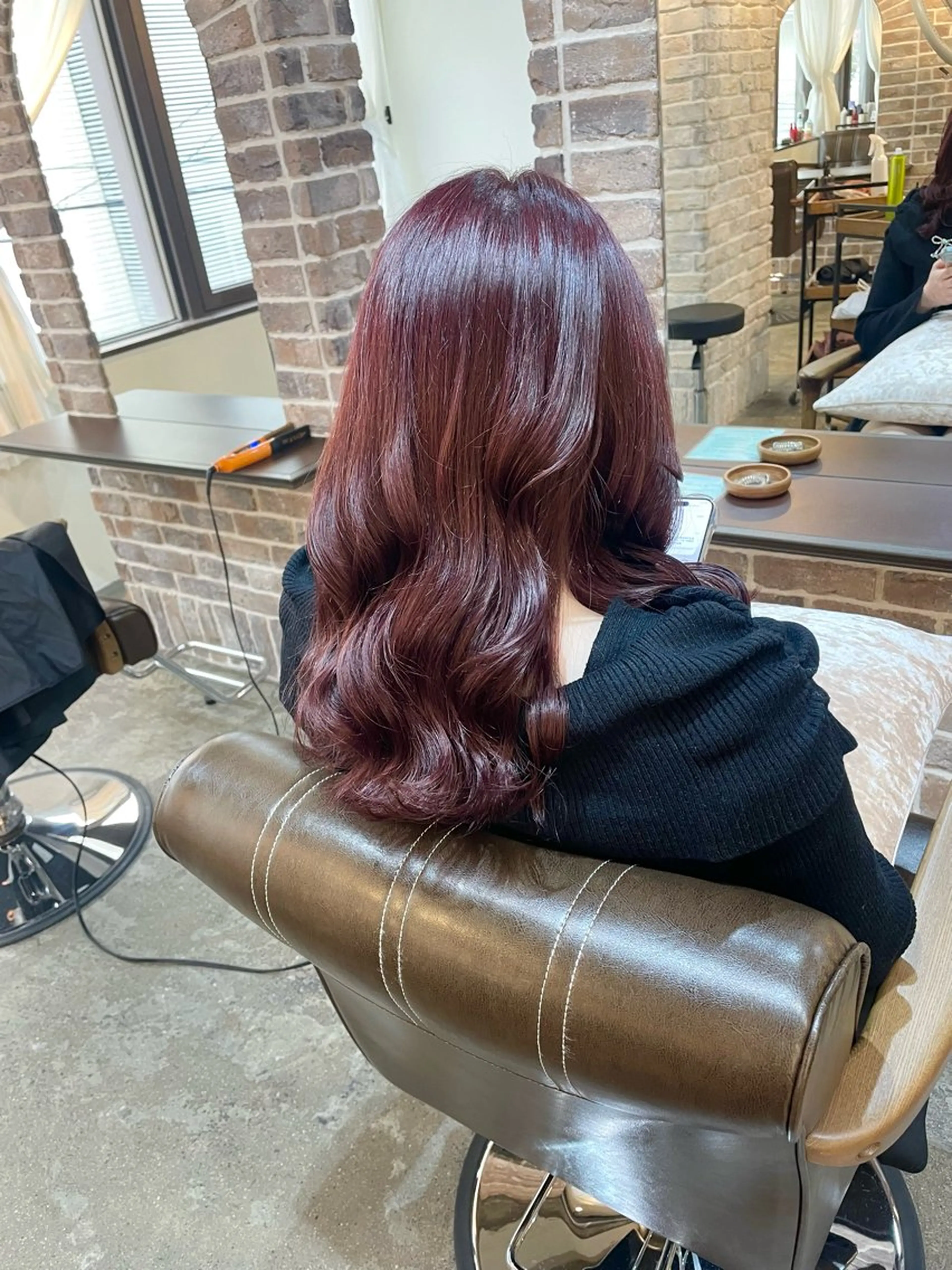 セミロング カラー ブリーチ ブリーチなしカラー ピンクカラー ヘアカラー トリートメント ACROあべの店所属・艶カラー/インナー /グラデ/大西小百合のヘアスタイル