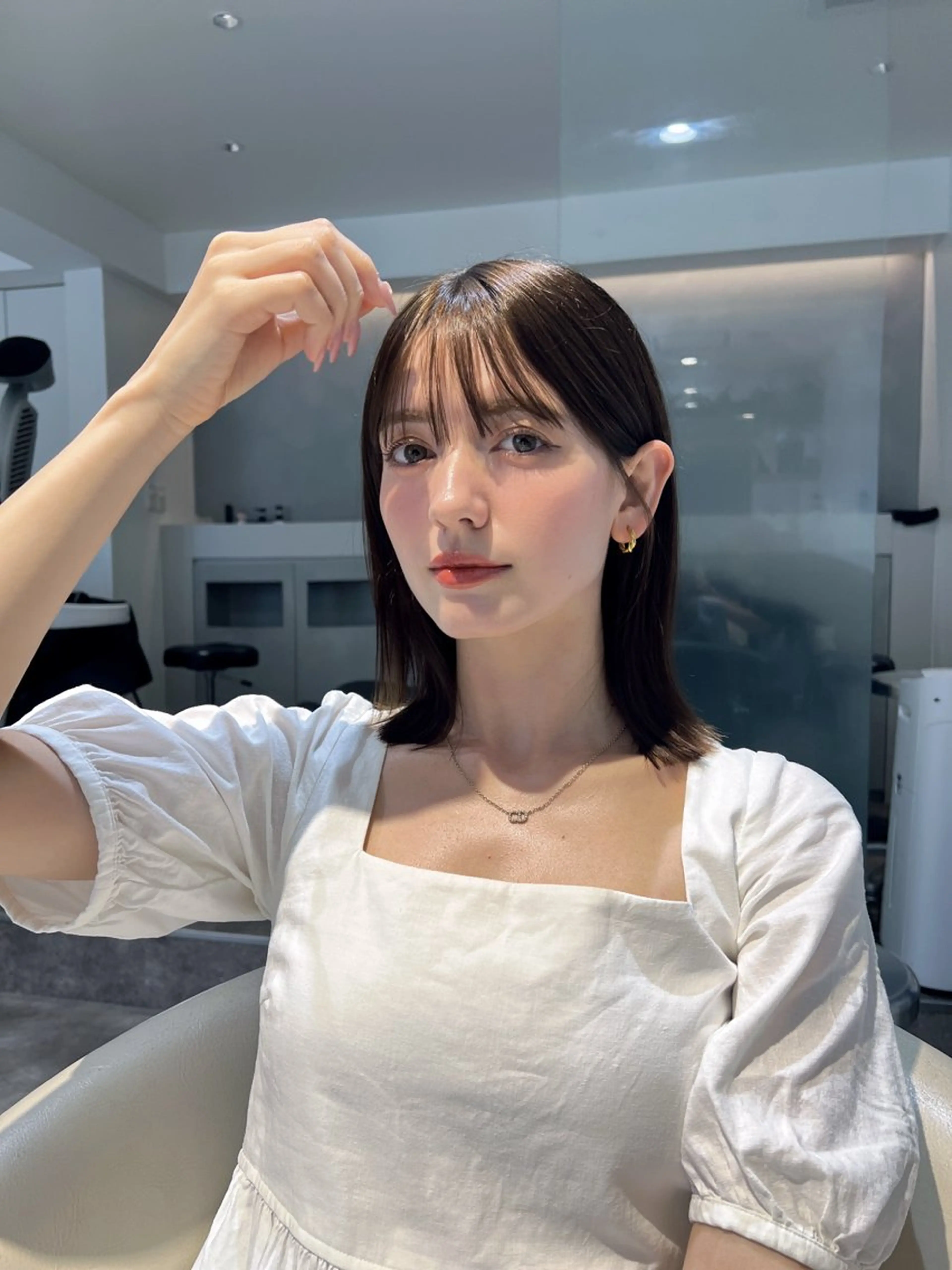 ミディアム カラー 透明感カラー グレージュ カット ヘアカラー トリートメント 💎透明感カラー特化 💎TAISEIのヘアスタイル