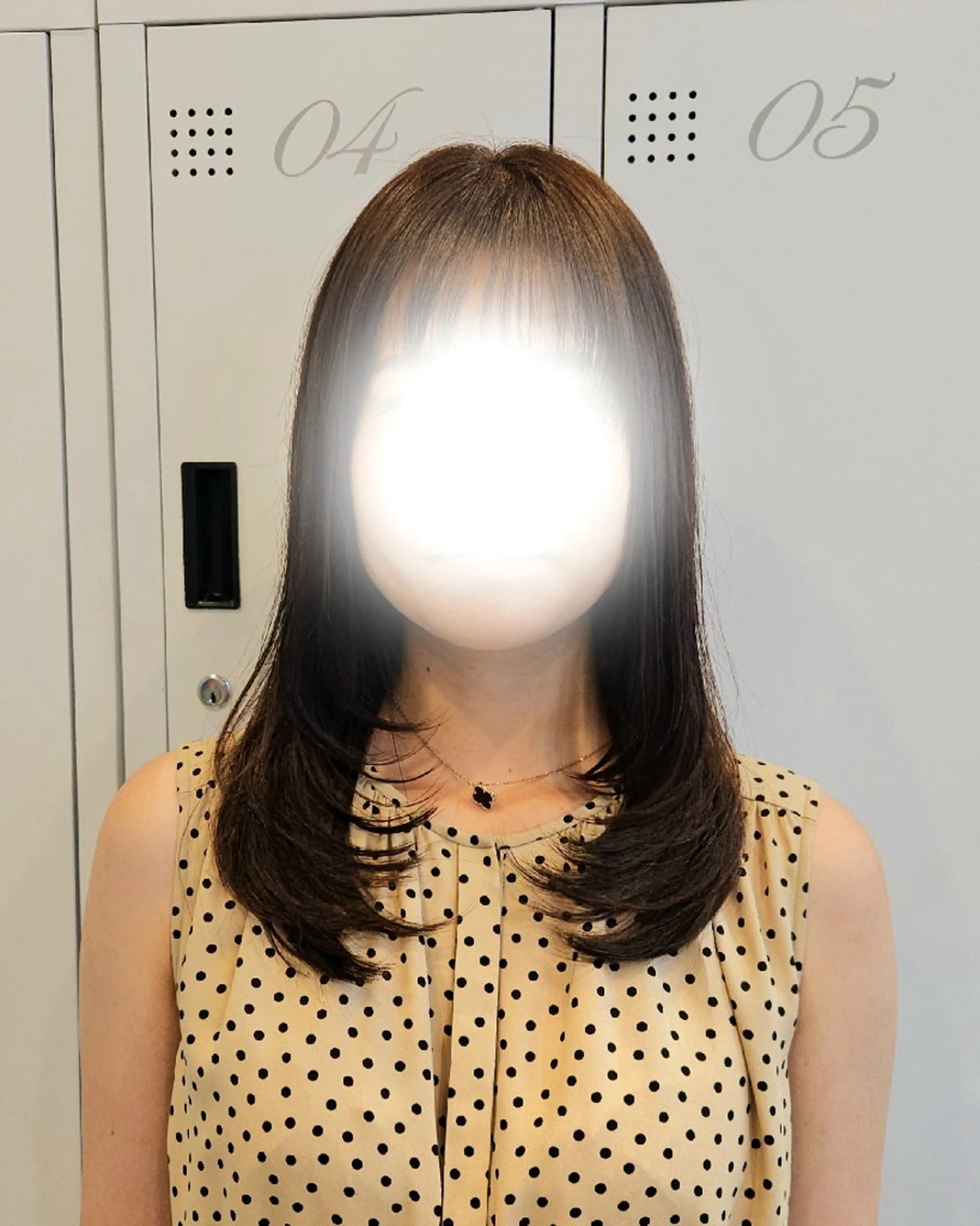 ミディアム カラー ミディアムレイヤー 韓国風ヘア レイヤーカット カット ヘアカラー トリートメント ミク🇰🇷 /Agu hairのヘアスタイル