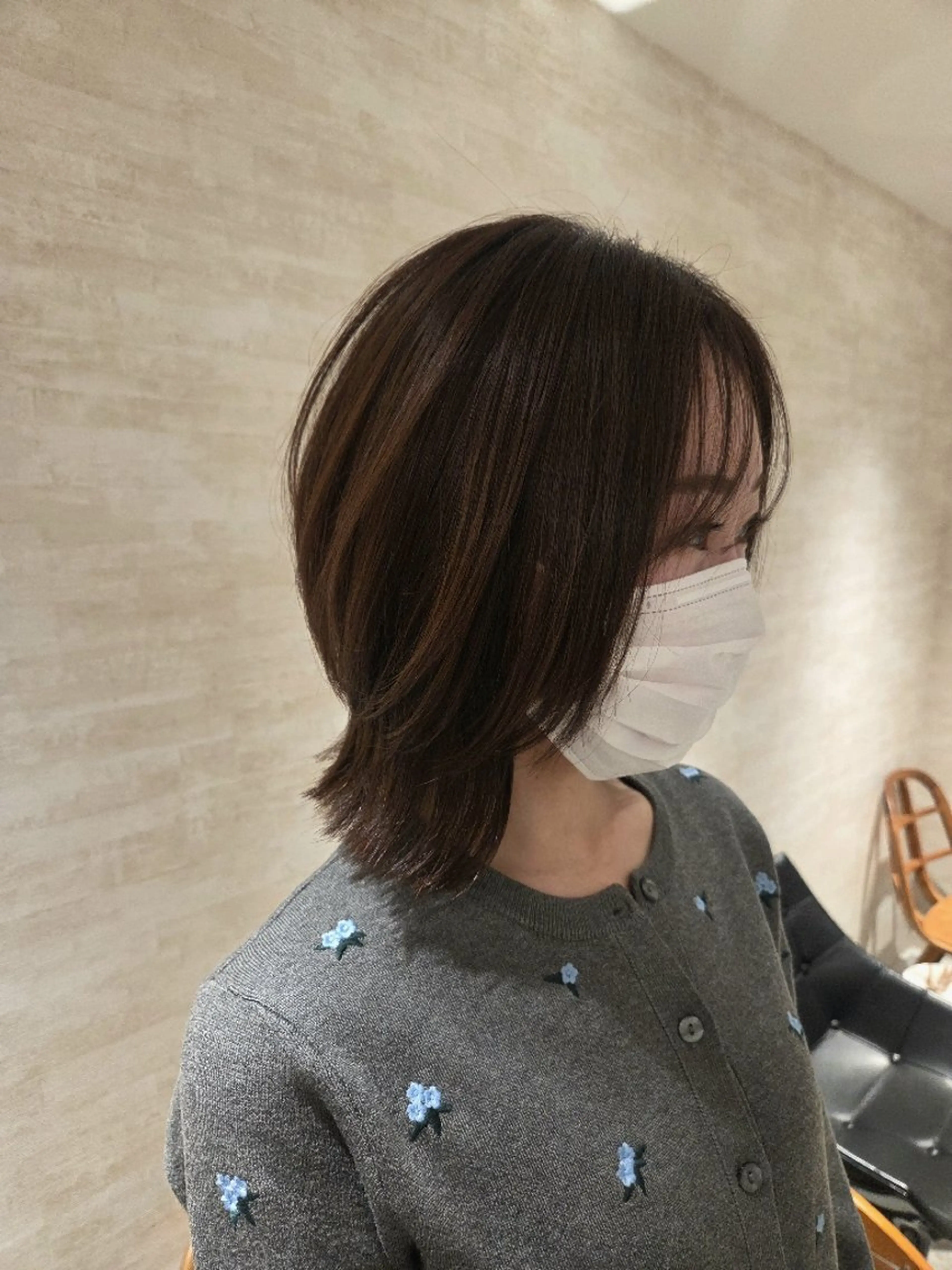 ミディアム ボブレイヤー ボブ レイヤーカット ✨カット✨ 小田　なつめのヘアスタイル