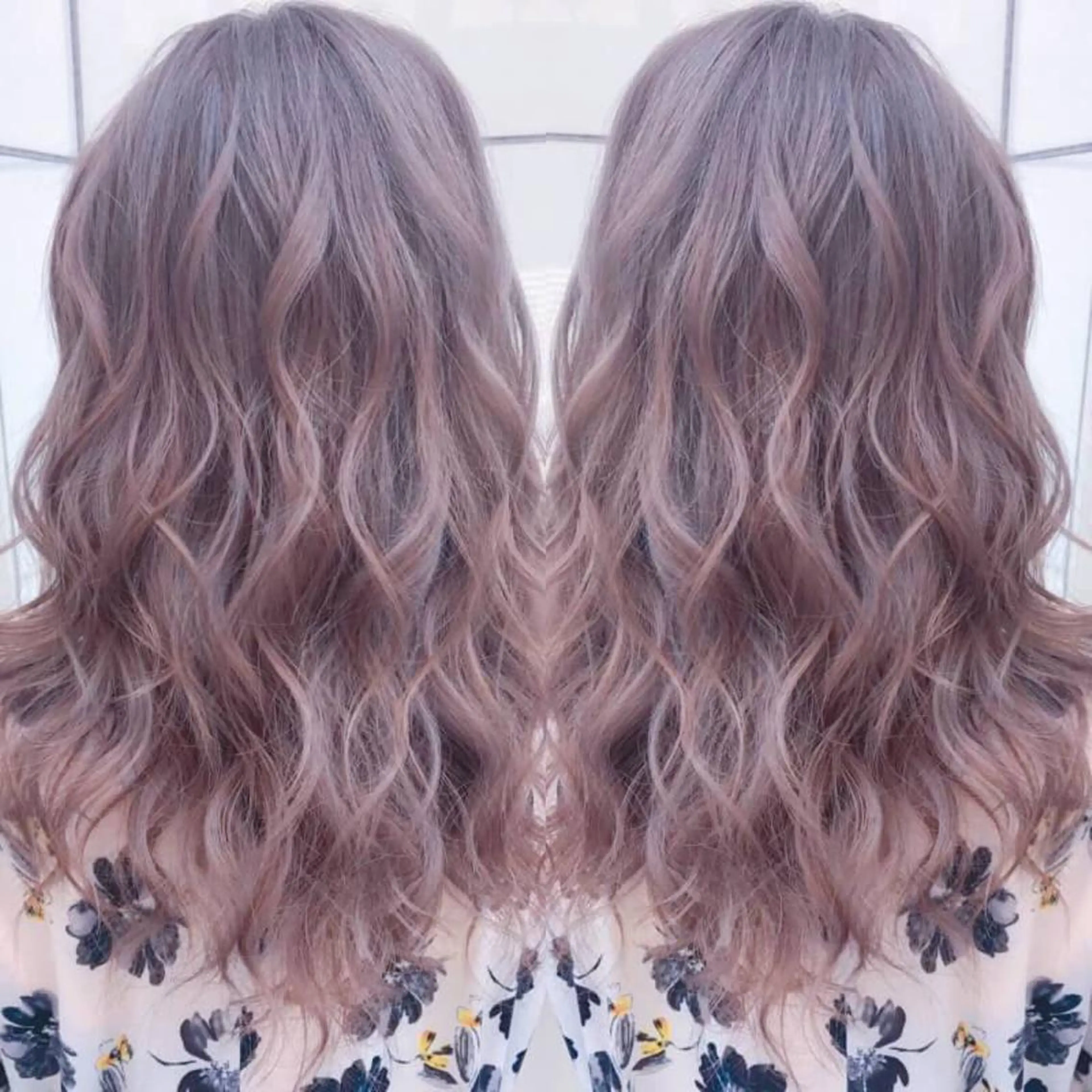 セミロング カラー アッシュ 透明感カラー ピンクカラー ピンクアッシュ カット ヘアカラー トリートメント エクステ シールエクステ🎀 ハイトーン特化🎀のヘアスタイル