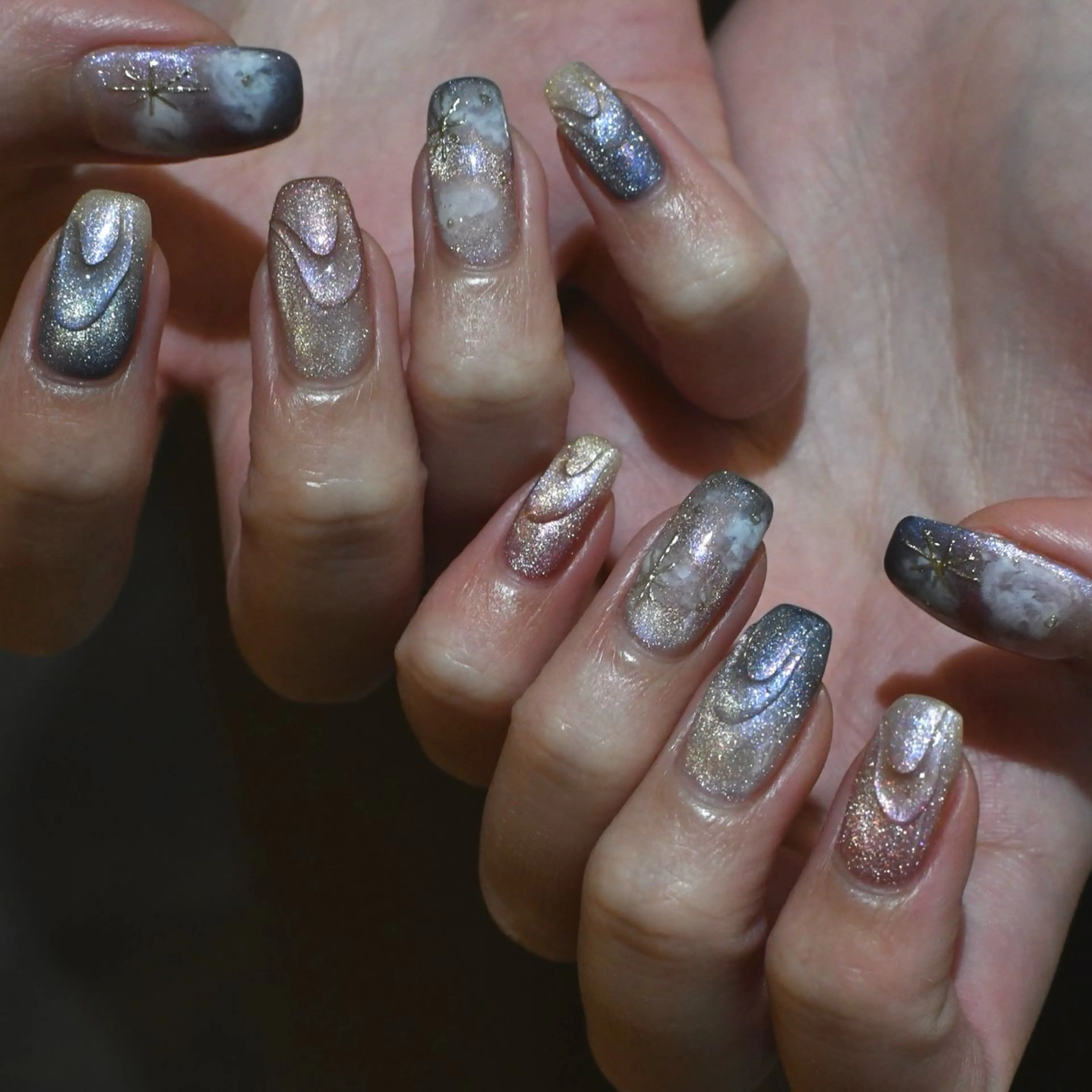 ネイル ニュアンスネイル ハンドネイル ハンドケア nuu 栄  /  シェアサロン所属・nuu栄 ユキ / 大人ニュアンスのネイルデザイン