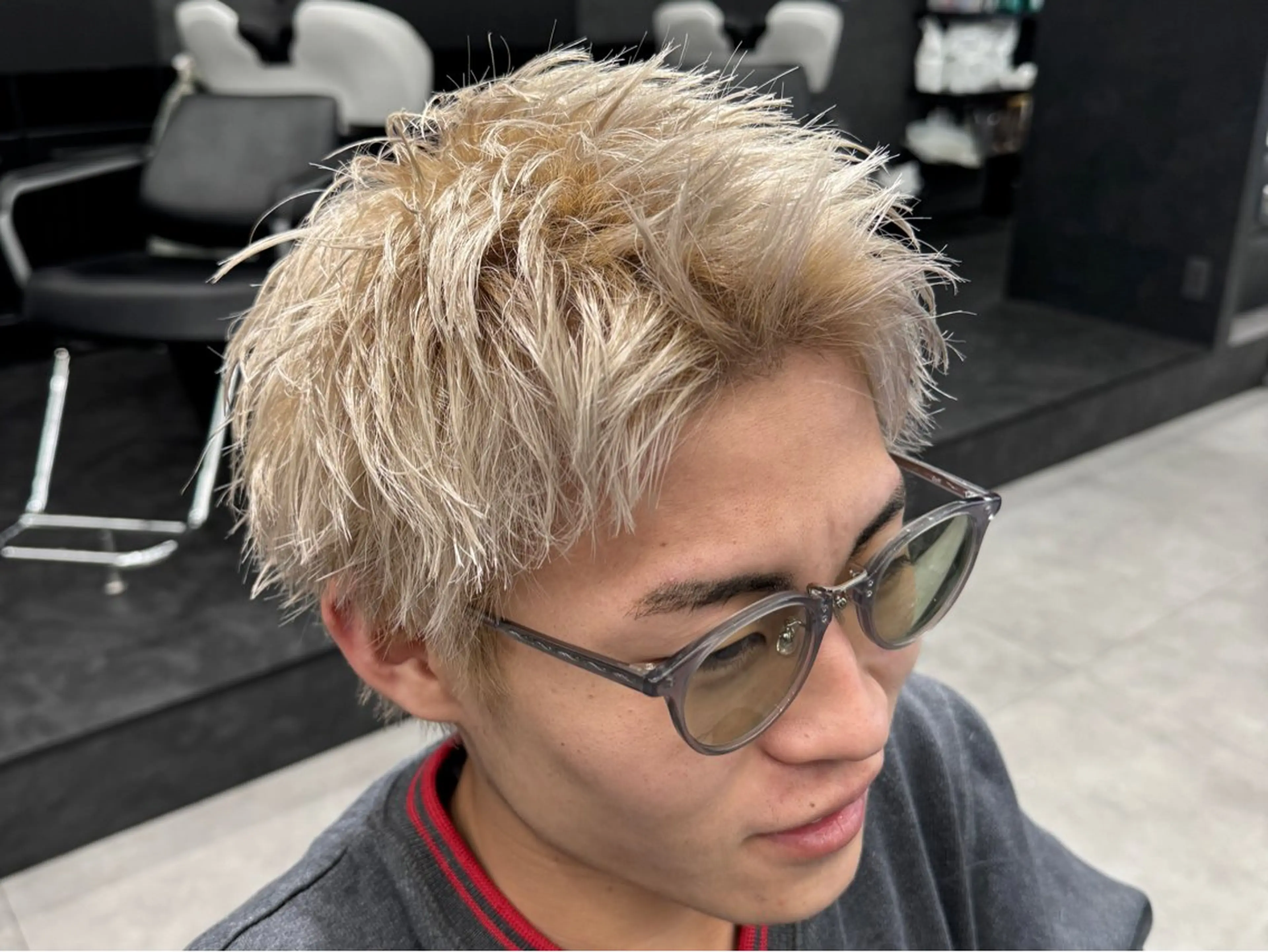 カラー メンズ ✨️ツイスパ波巻き特 化小杉澪生✨️のヘアスタイル