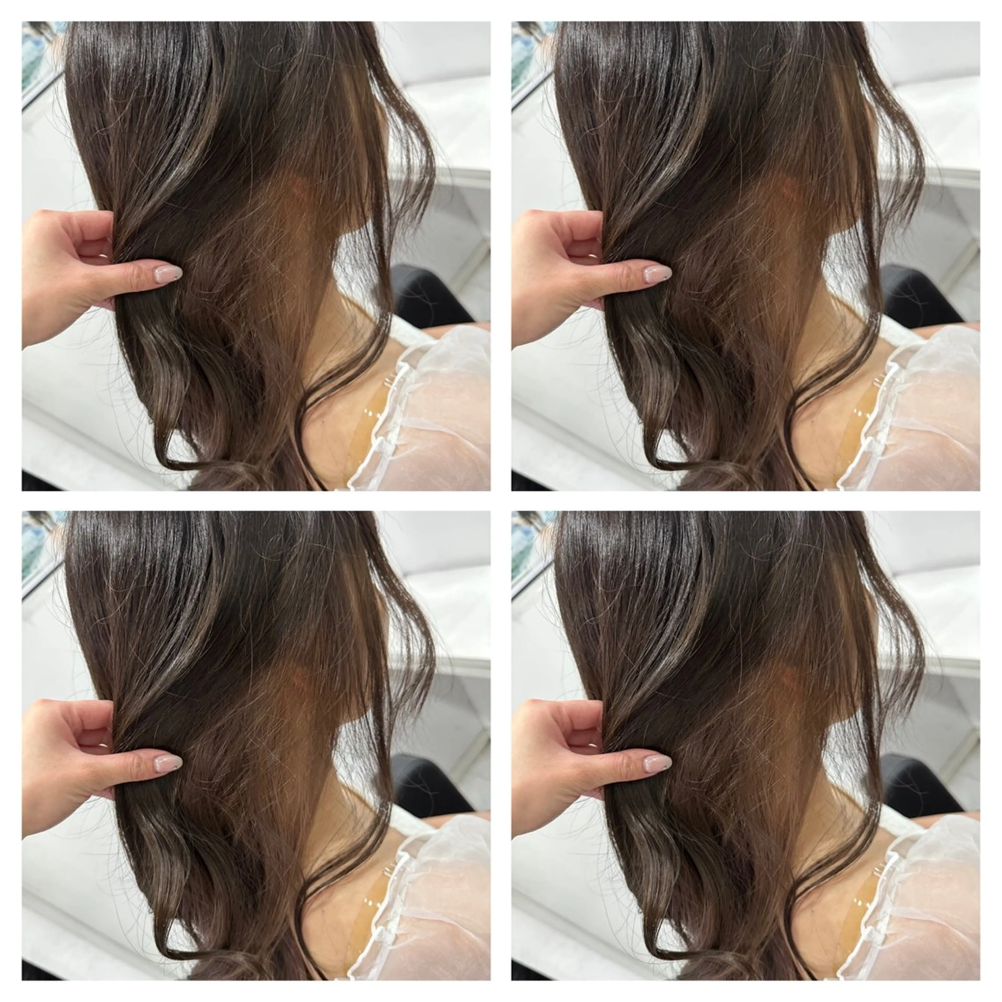 セミロング カラー ヘアアレンジ 🎀推し活ヘアー🎀 Yuuna🐰💖のヘアスタイル