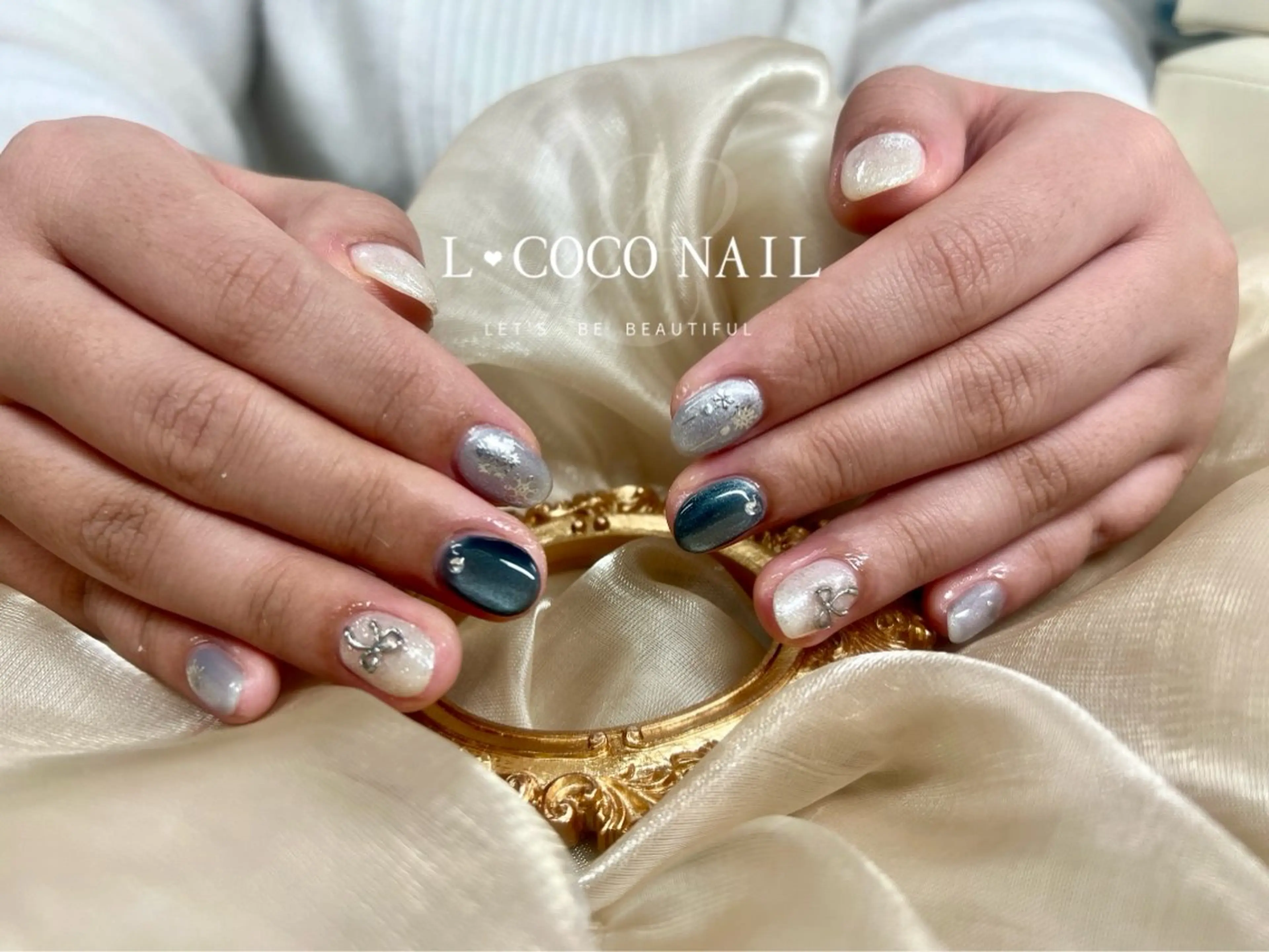 ネイル 冬ネイル クリスマス L·COCO Nail所属・L♡ COCO nailのネイルデザイン