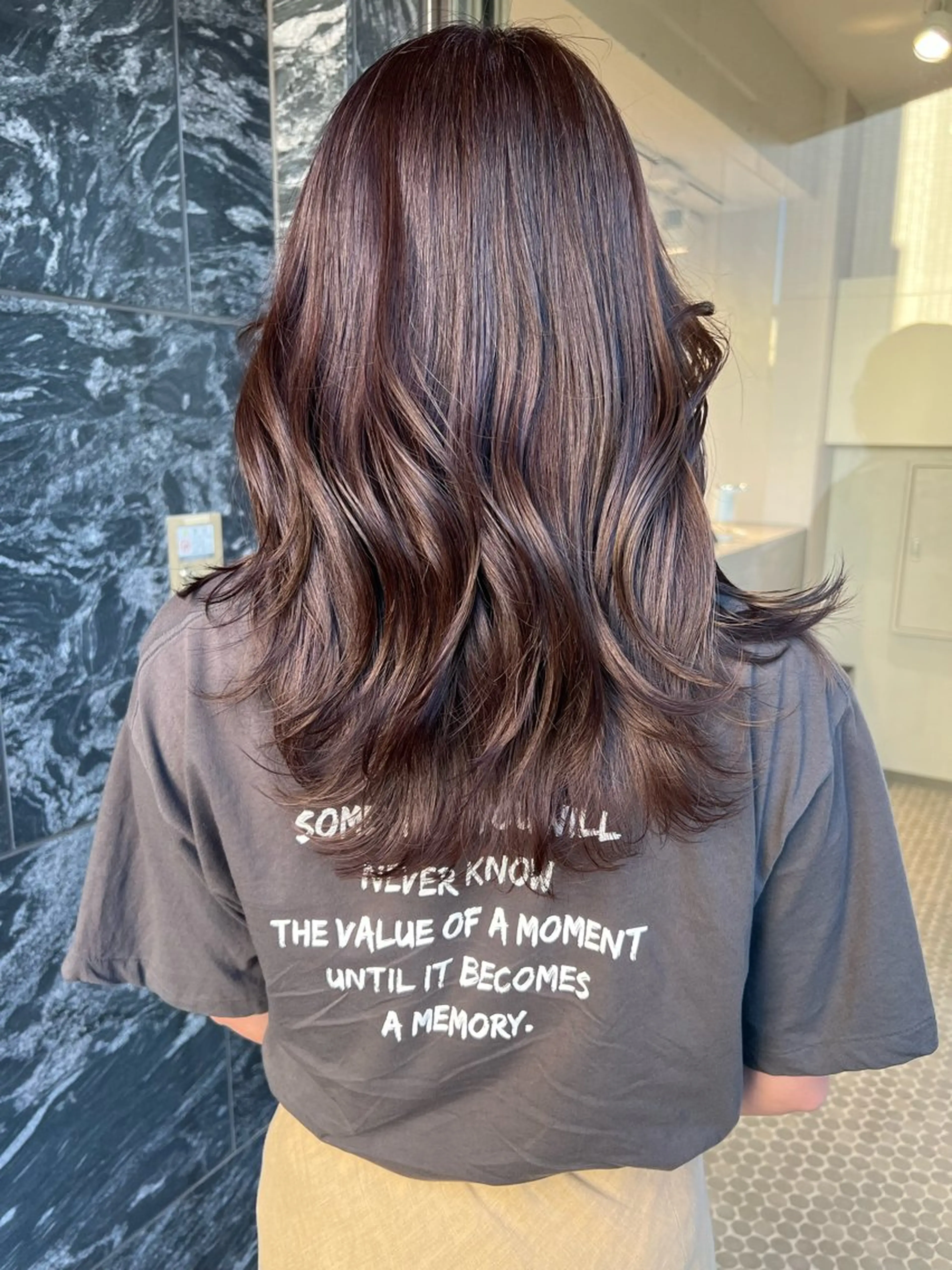 ロング カラー ブラウンカラー レイヤーカット カット ヘアカラー トリートメント 樋野 亮のヘアスタイル