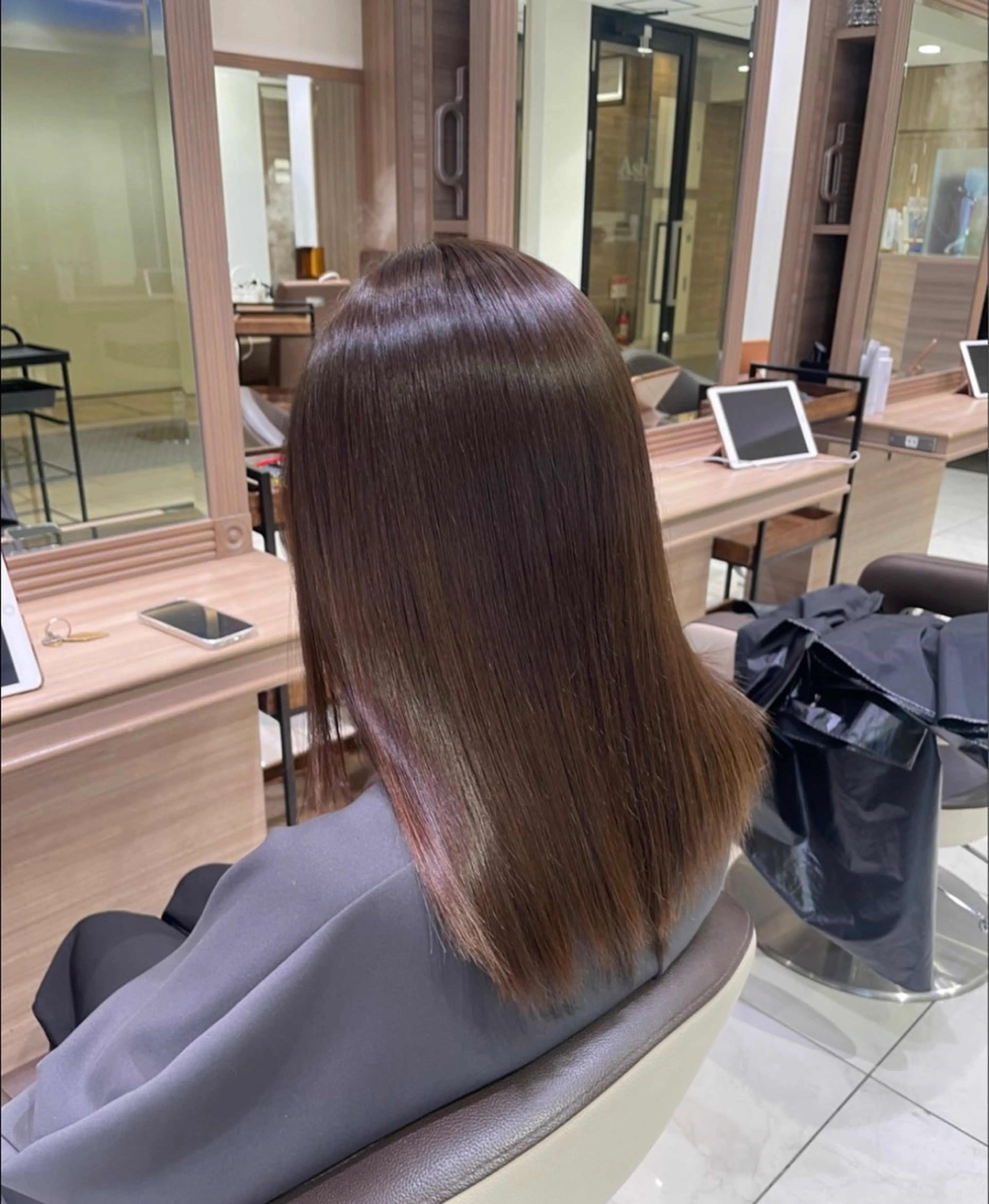 ロング ヘアカラー トリートメント 艶カラー まなか🌀のヘアスタイル