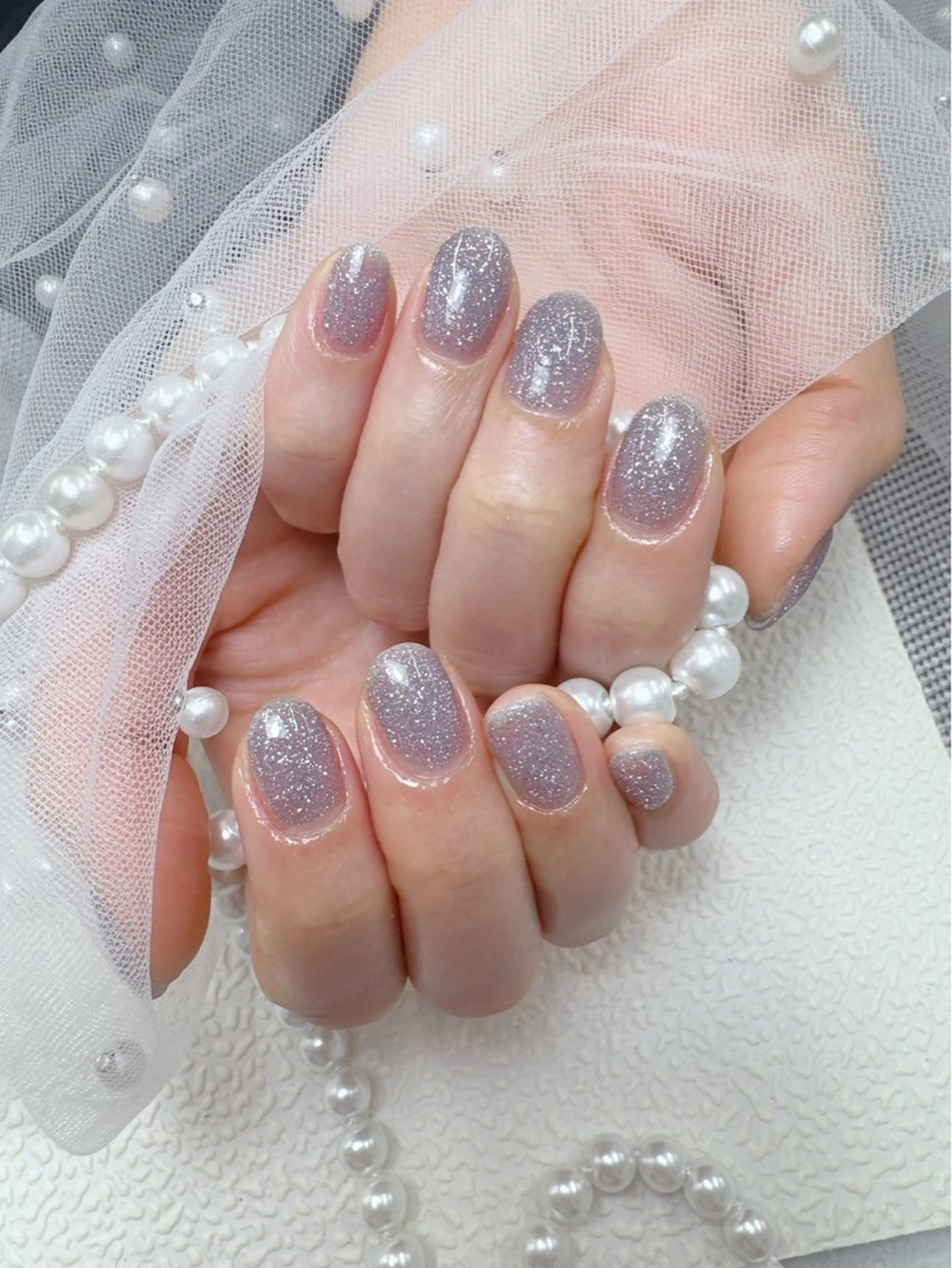 ネイル ワンカラーネイル erina 💜のネイルデザイン