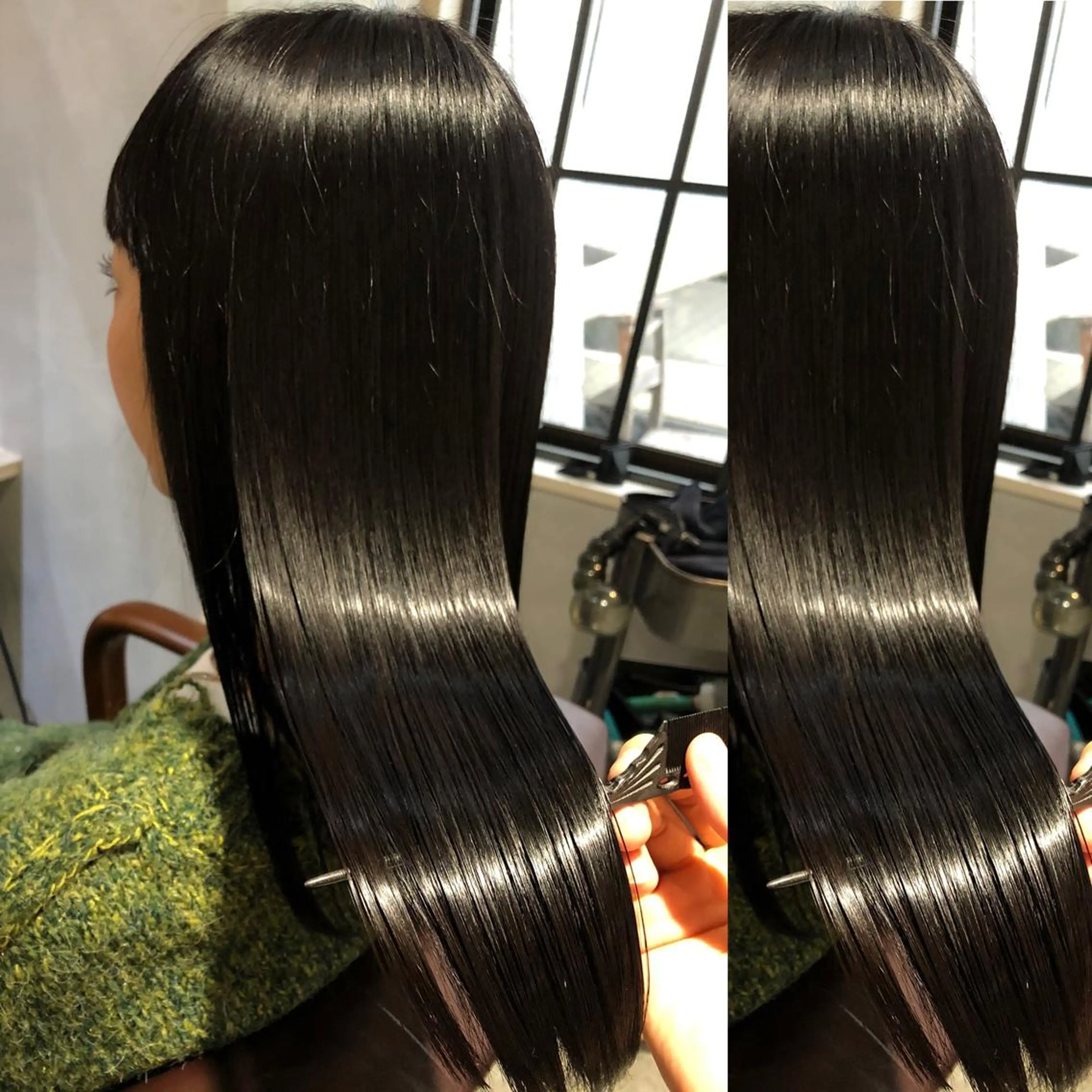 ✨ダメージレスに柔らかいストレート髪へ✨【ダメージレス縮毛矯正】+【カット】+【カラー】+【毛髪再構築髪質改善】の写真