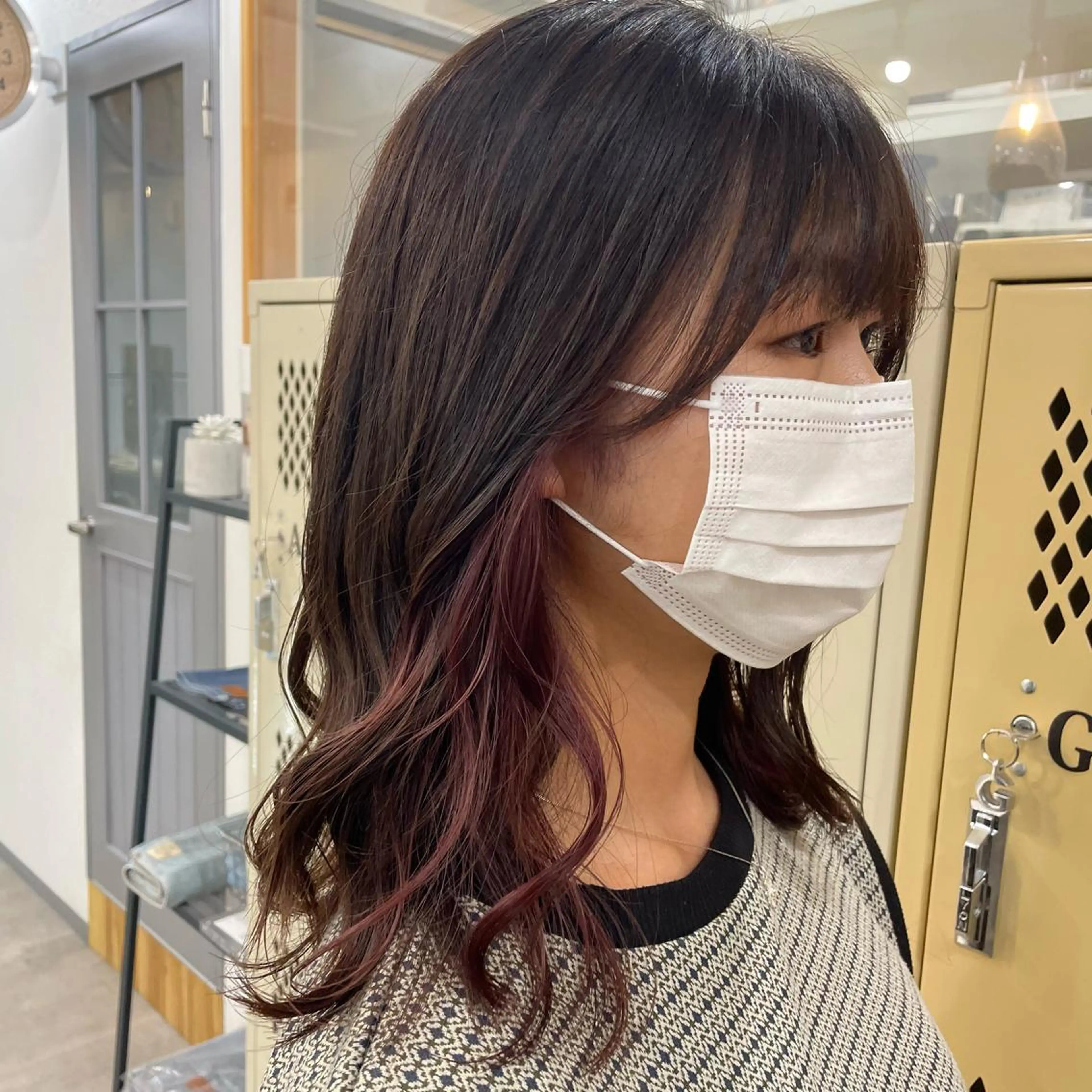 ミディアム カット ヘアカラー トリートメント SUNC🍀大熊 花奈絵🍀のヘアスタイル