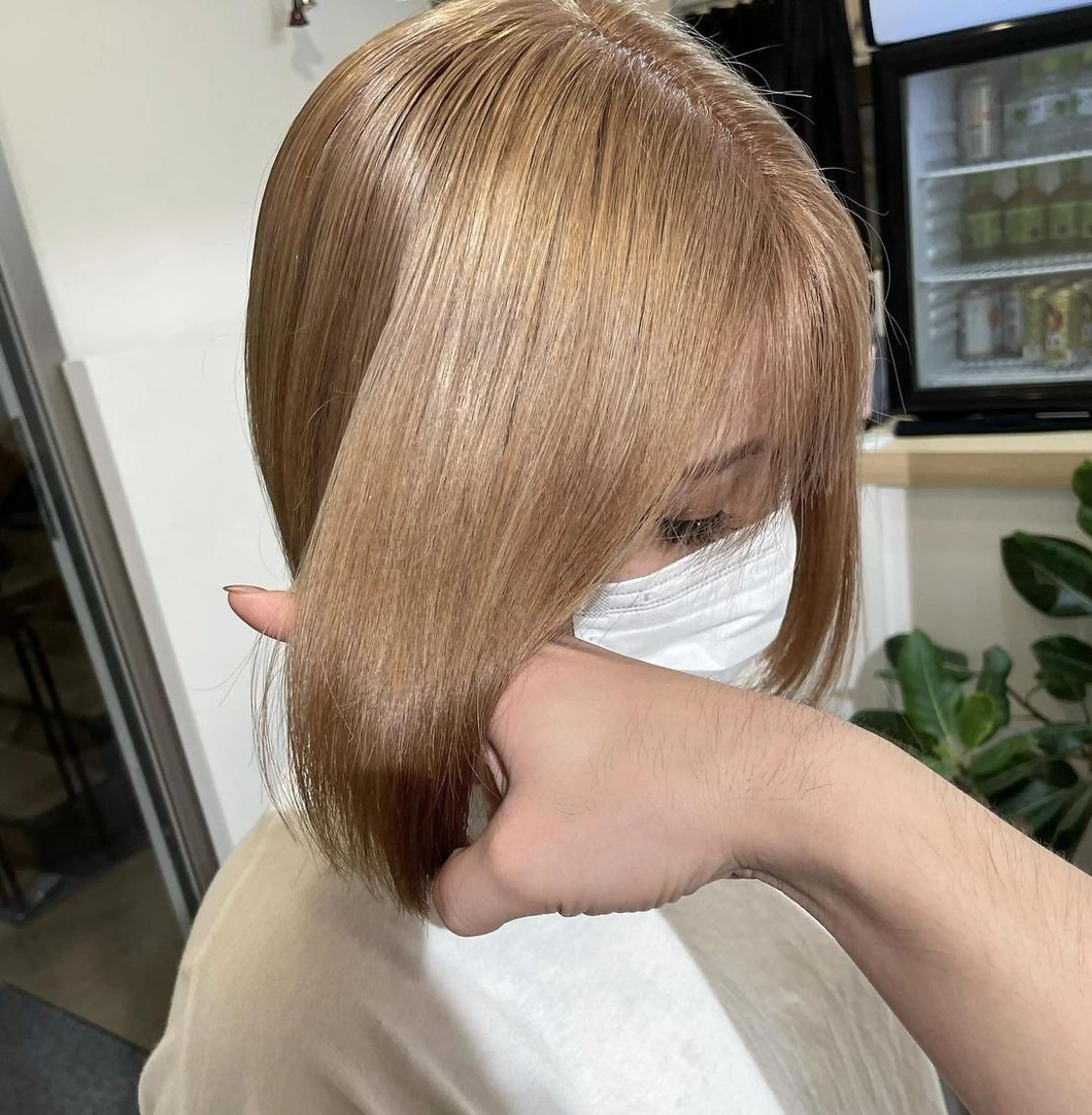 ショート カラー 髪質改善 Noe心斎橋店のヘアスタイル