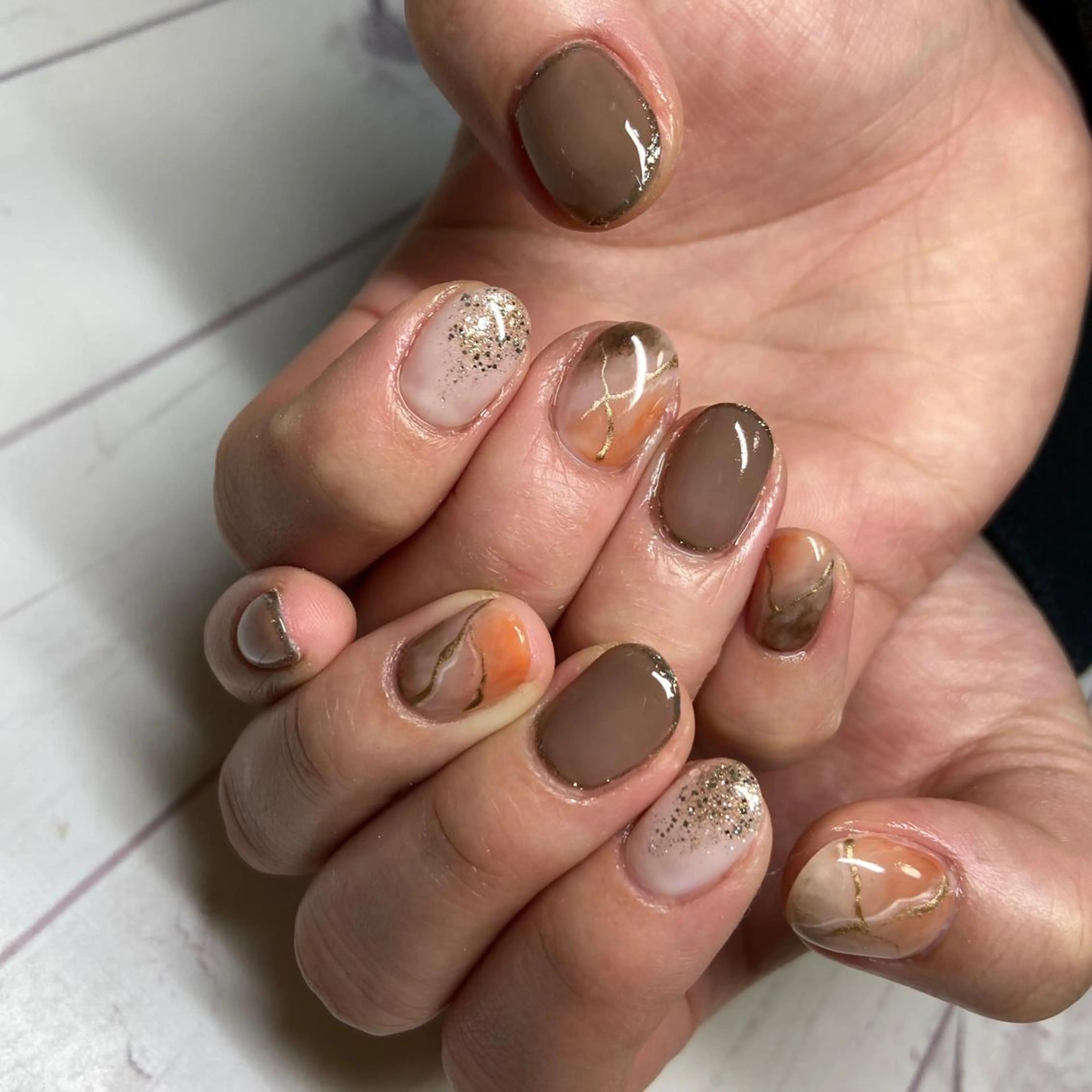 カラー ネイル nail salon LNのネイルデザイン