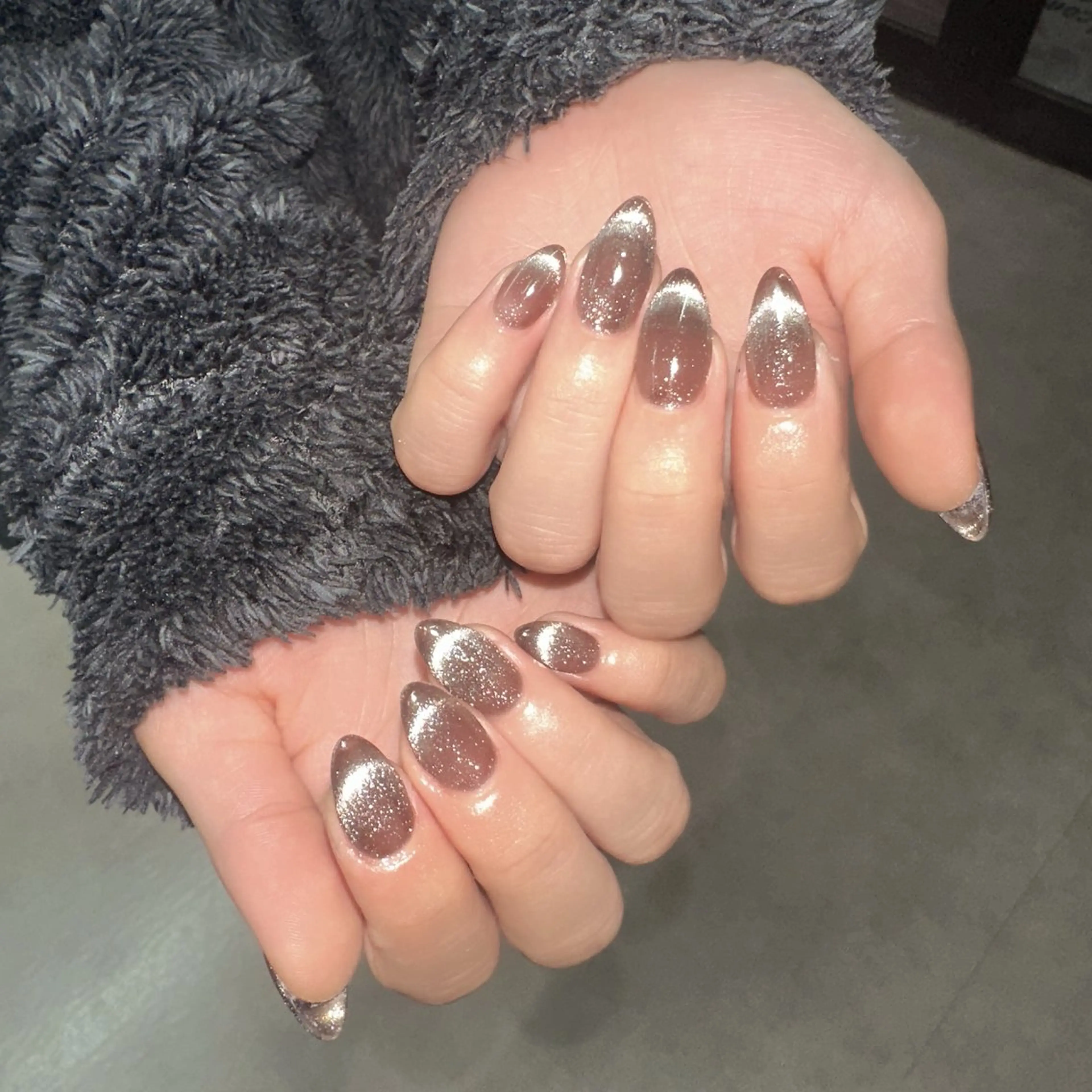 ネイル アートネイル ジェルネイル グラデーション キラキラネイル ラメ(グリッター) ハンドネイル Viola. 優花のネイルデザイン