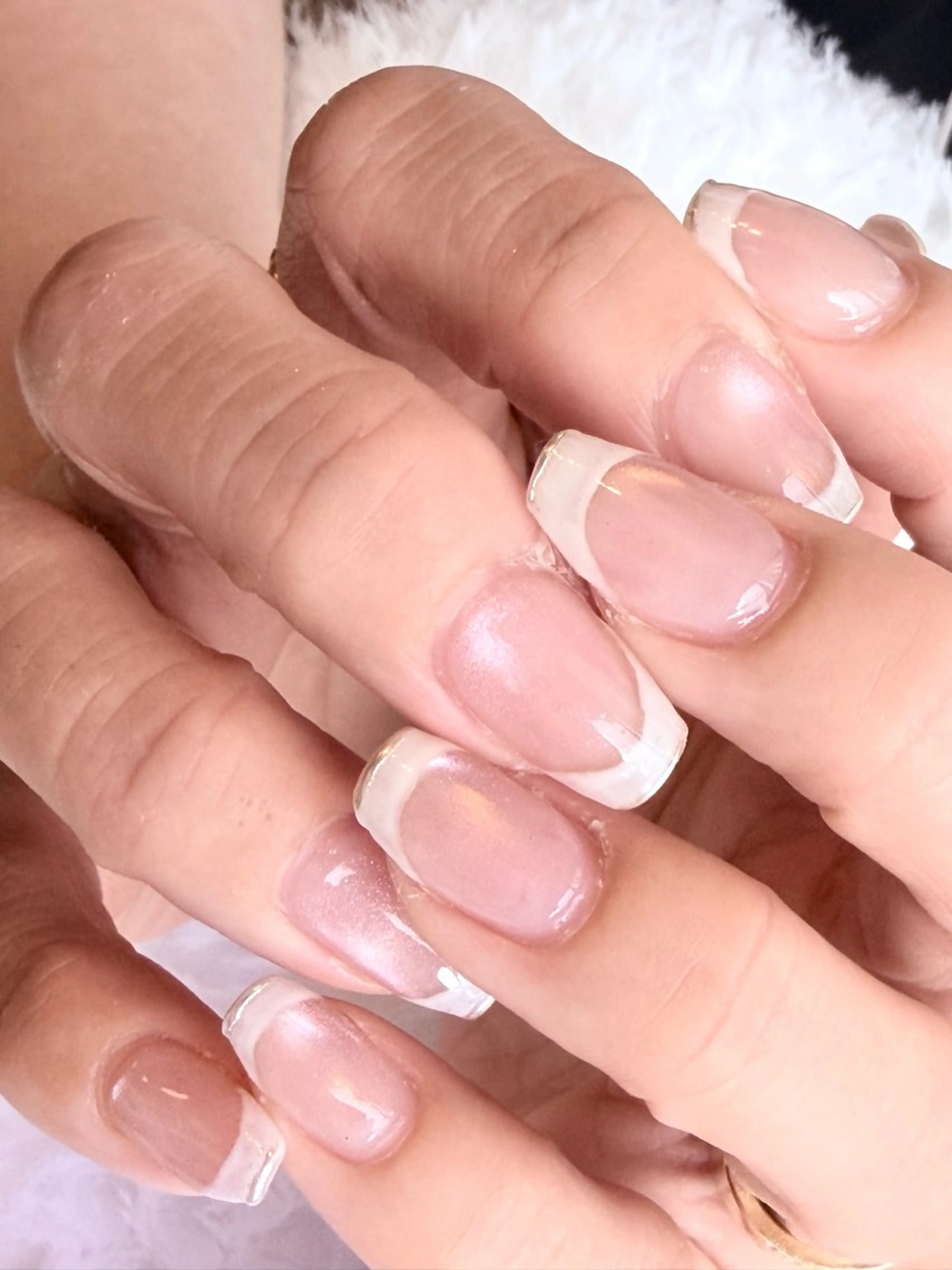 ネイル フレンチネイル マグネットネイル ネイリスト りほのネイルデザイン