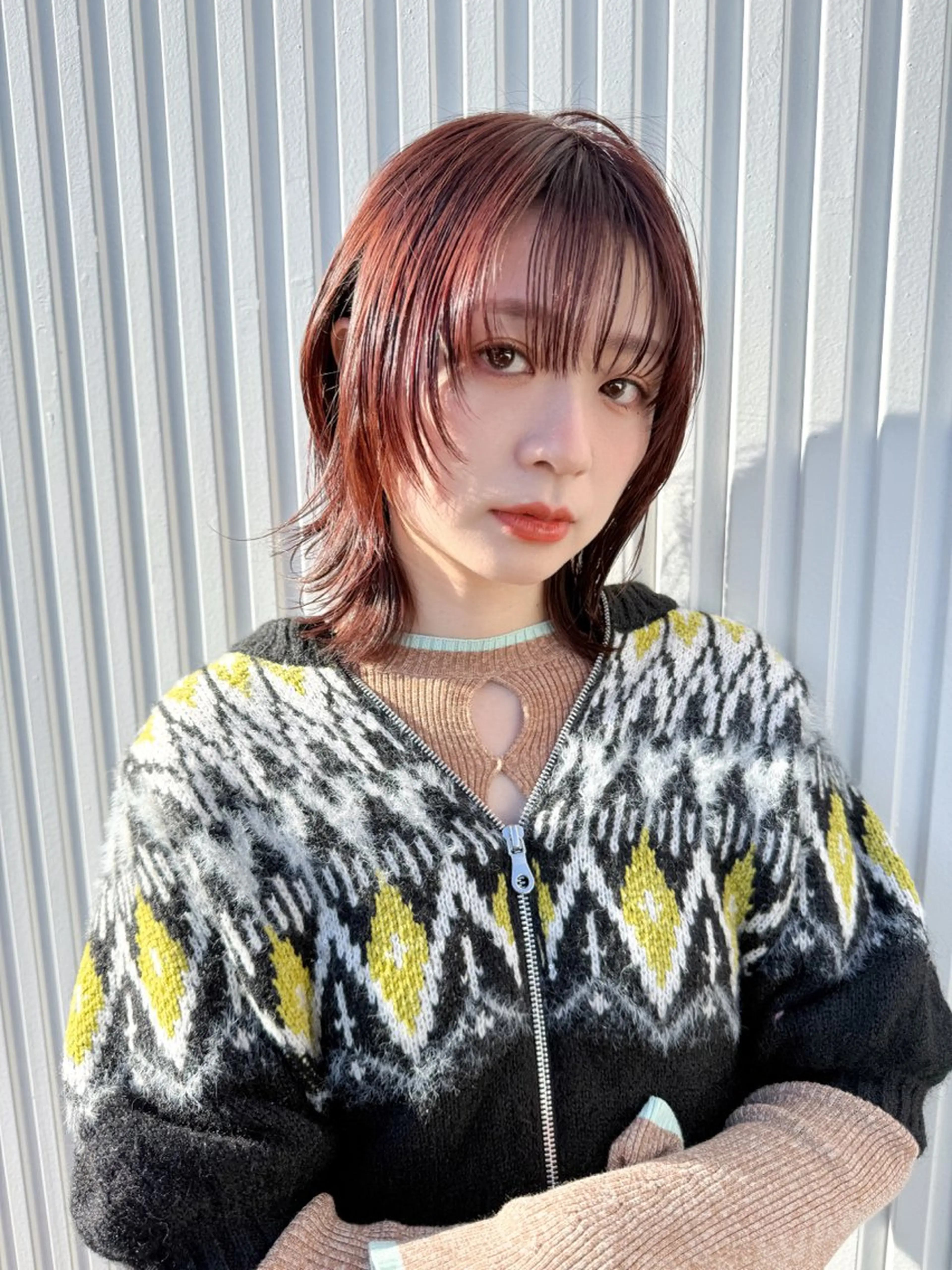 ショート ボブレイヤー ボブ 顔まわりレイヤー 顔周りカット 髪質改善 ボブ・韓国レイヤー・ 縮毛矯正・内藤康太のヘアスタイル