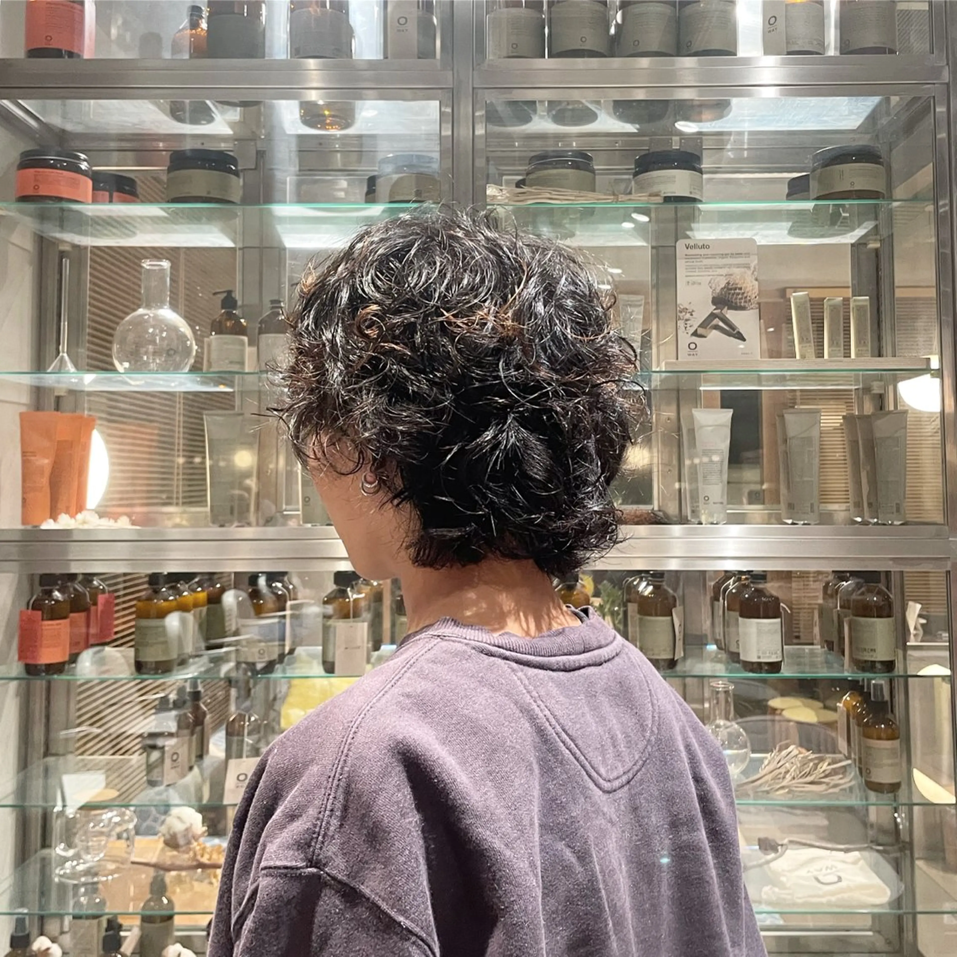 パーマ ウルフカット organic+live所属・山﨑 心優のヘアスタイル