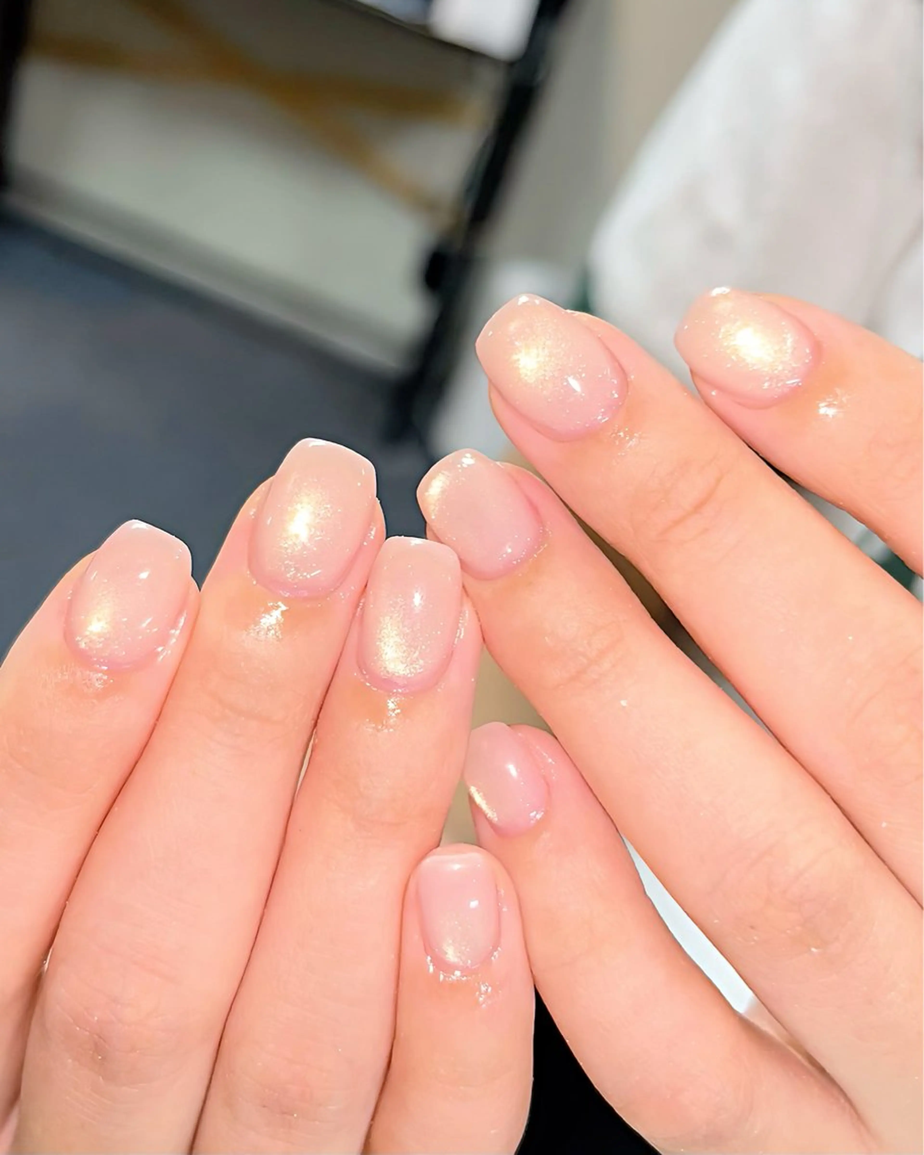 ネイル フラッシュネイル 水色 マグネットネイル ミラーネイル ネイビー ハンドネイル ハンドケア 🫧OPELIA NAIL渋谷🫧のネイルデザイン