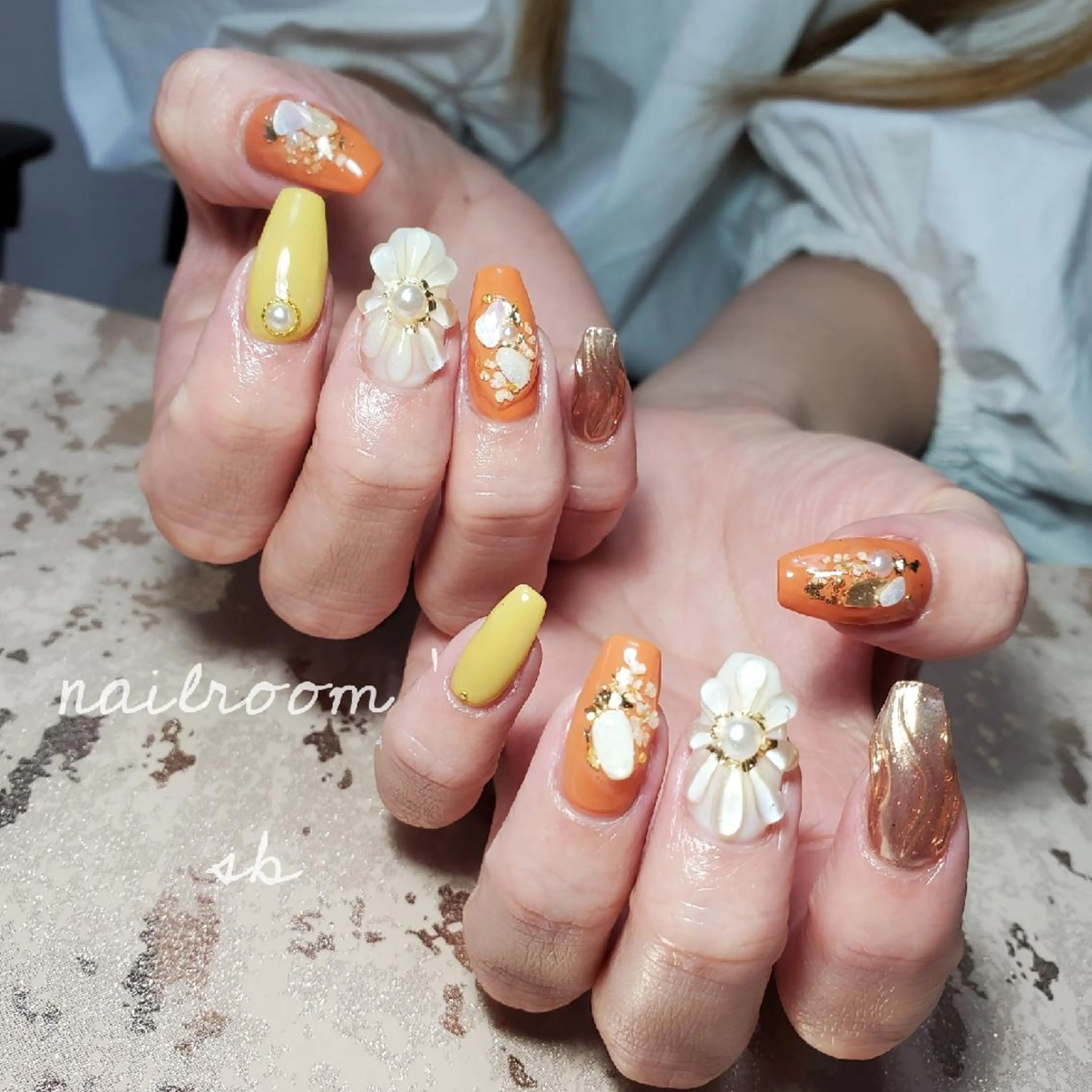 ネイル ハンドネイル nailroom‪ sb‪‪𓈒𓂂𓏸のネイルデザイン