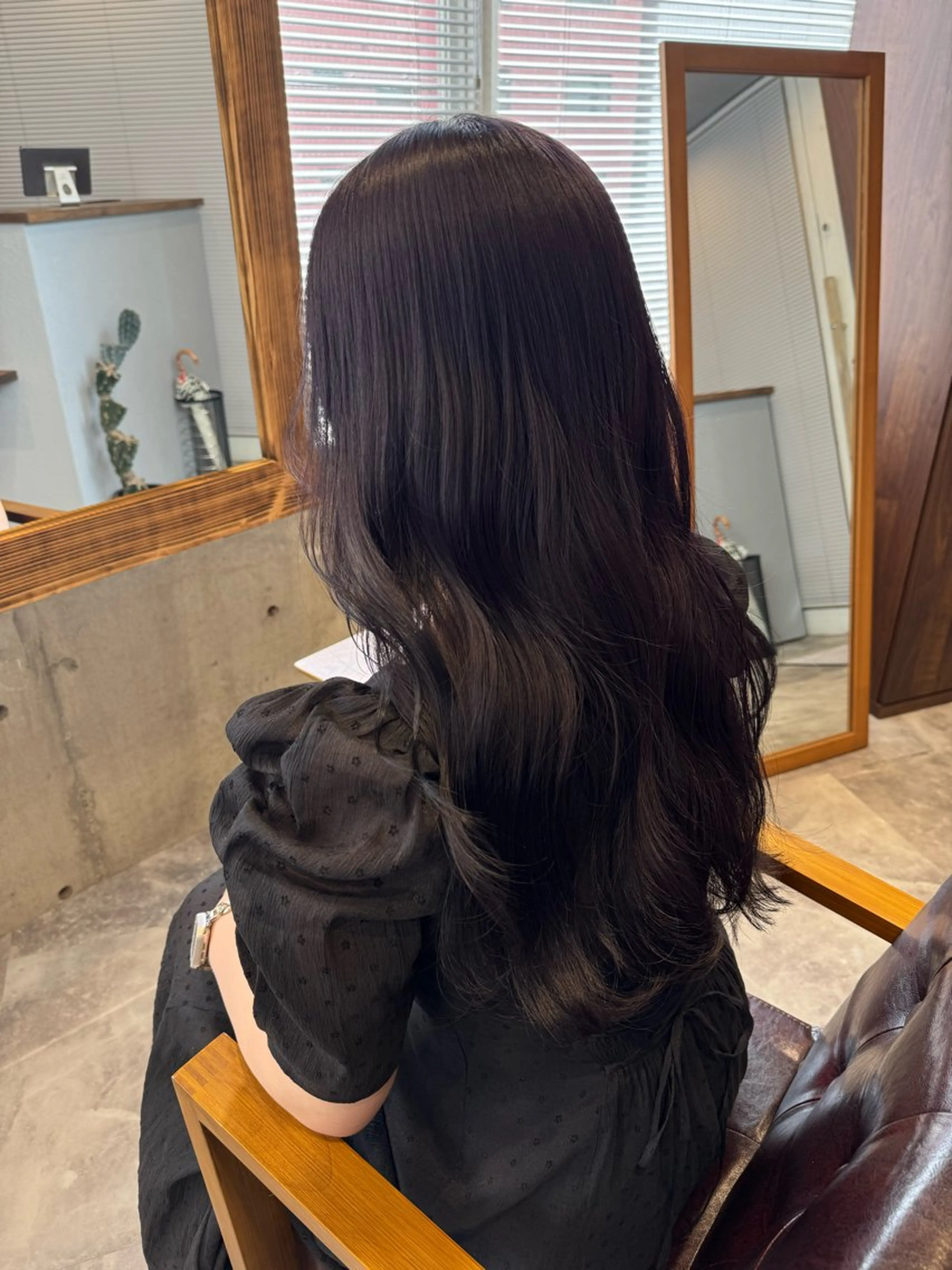 ロング カラー ベージュカラー グレージュ カット ヘアカラー 画 kirikaのヘアスタイル