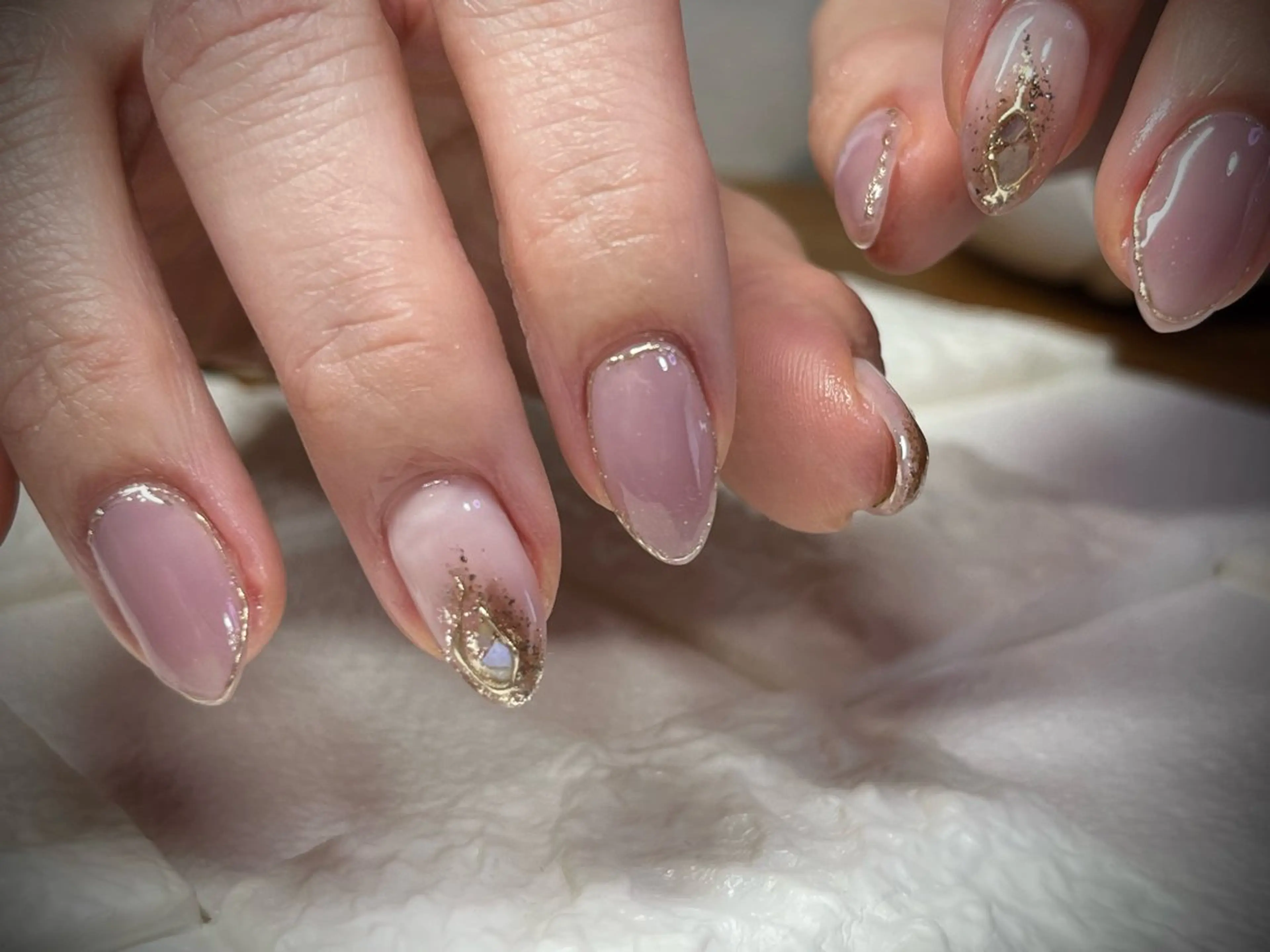 ネイル ミラーネイル ハンドネイル まり りぃ〜んのネイルデザイン