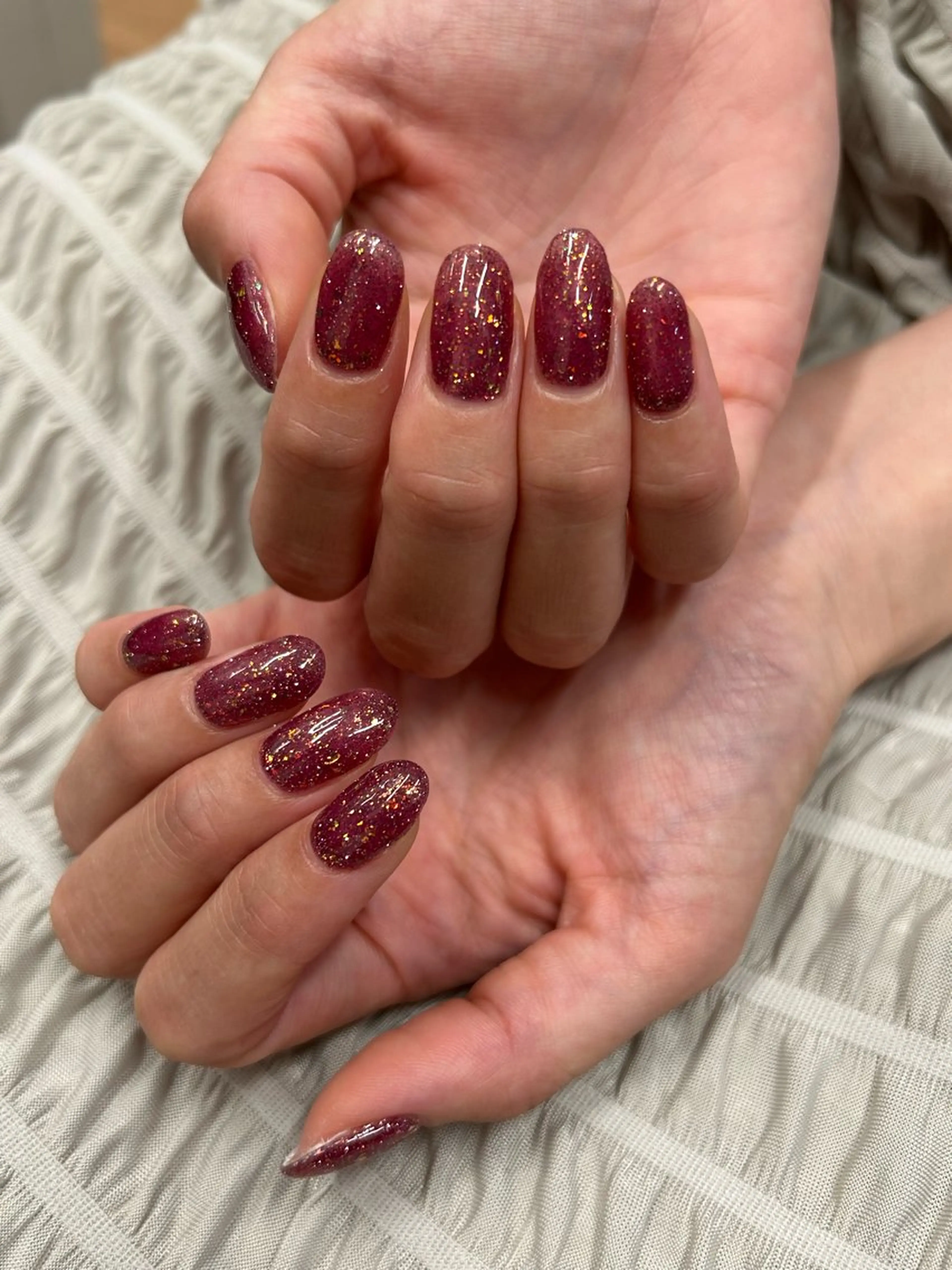 ラメワンカラー(オフなし)の写真