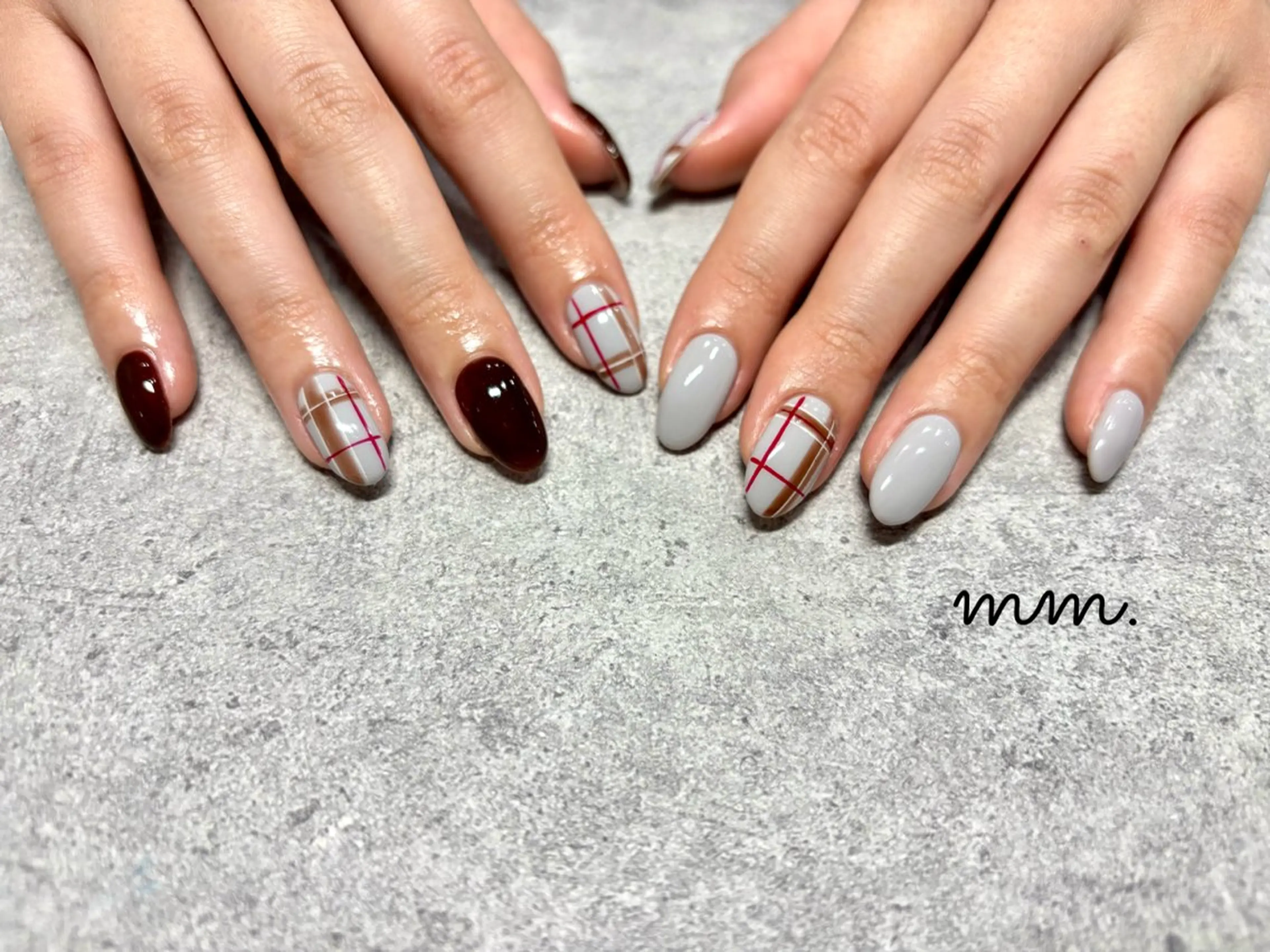 ネイル 冬ネイル ハンドネイル mm. ✨Ayuna✨のネイルデザイン