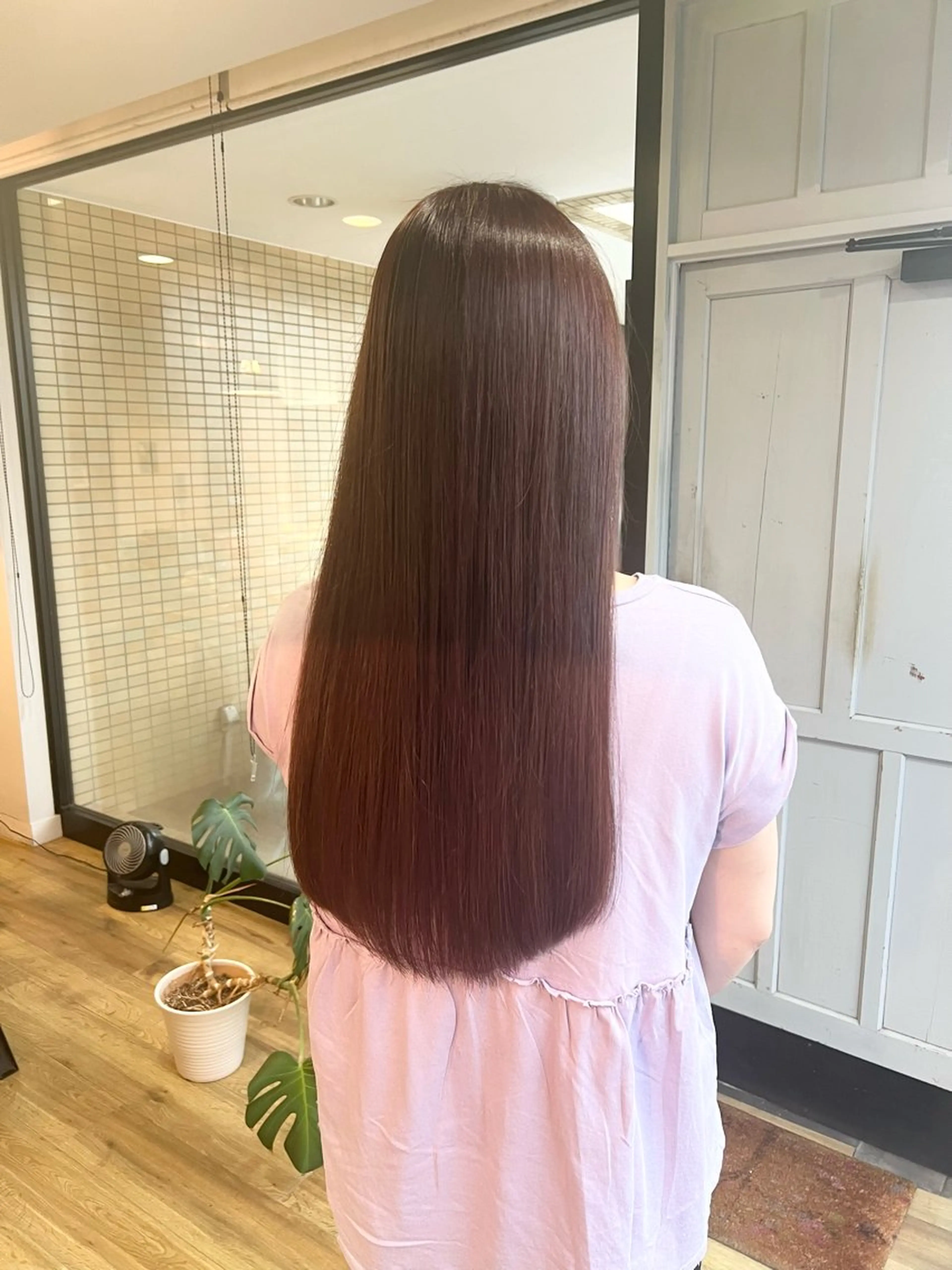 ロング ヘアカラー トリートメント 堀 望美のヘアスタイル