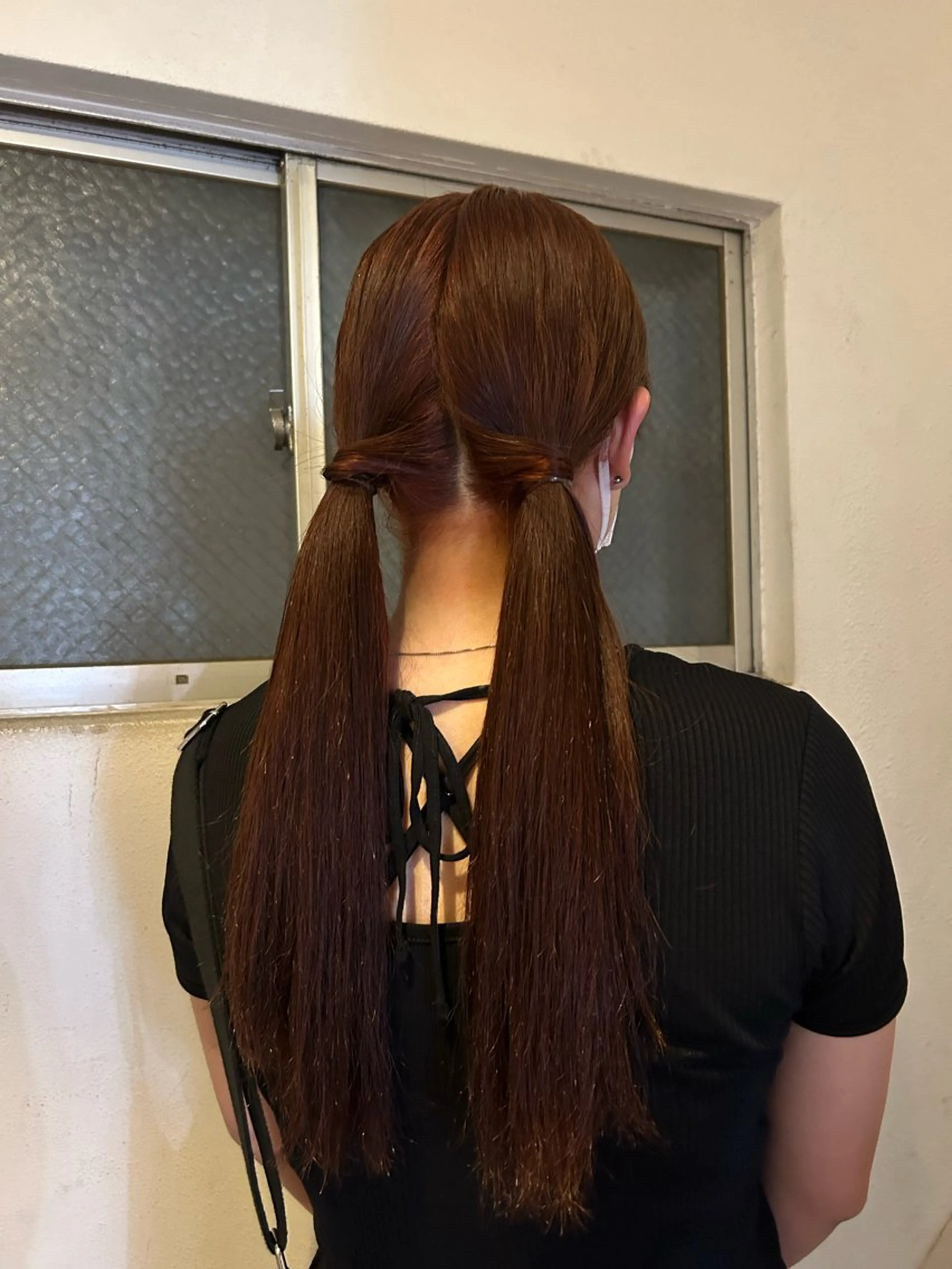 ロング カラー ヘアアレンジ オレンジ 髪質改善 愛結 暖色カラー🎀🩰のヘアスタイル