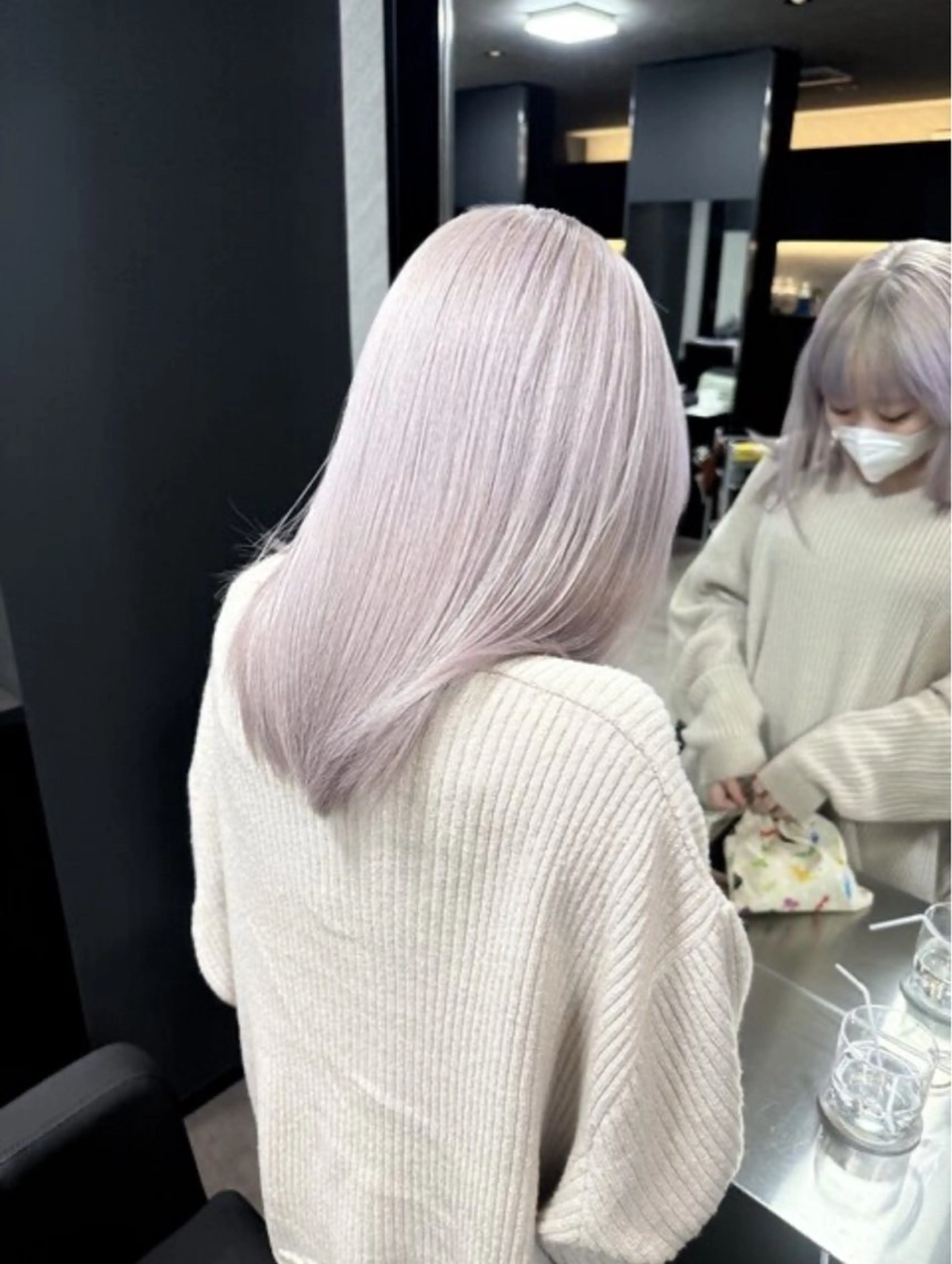 ショート カラー アッシュ アッシュグレー ベージュカラー ブリーチ ブロンド ヘアカラー トリートメント 【美髪ハイトーン】 髪質改善/大和🎀のヘアスタイル