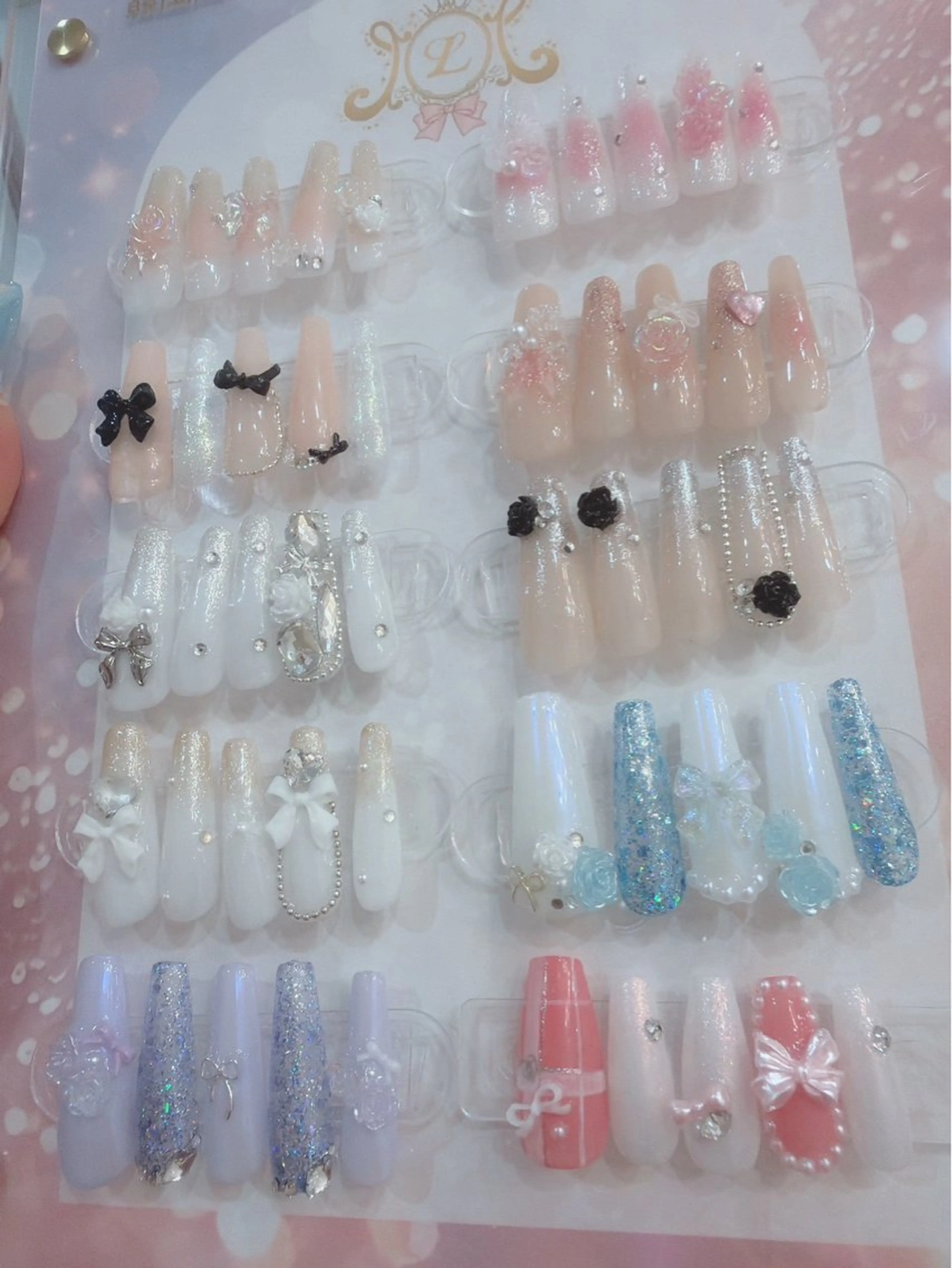 ⋆⸜ジェル⸝⋆韓国風⭐︎定額デザイン　¥13800 → ¥5900の写真