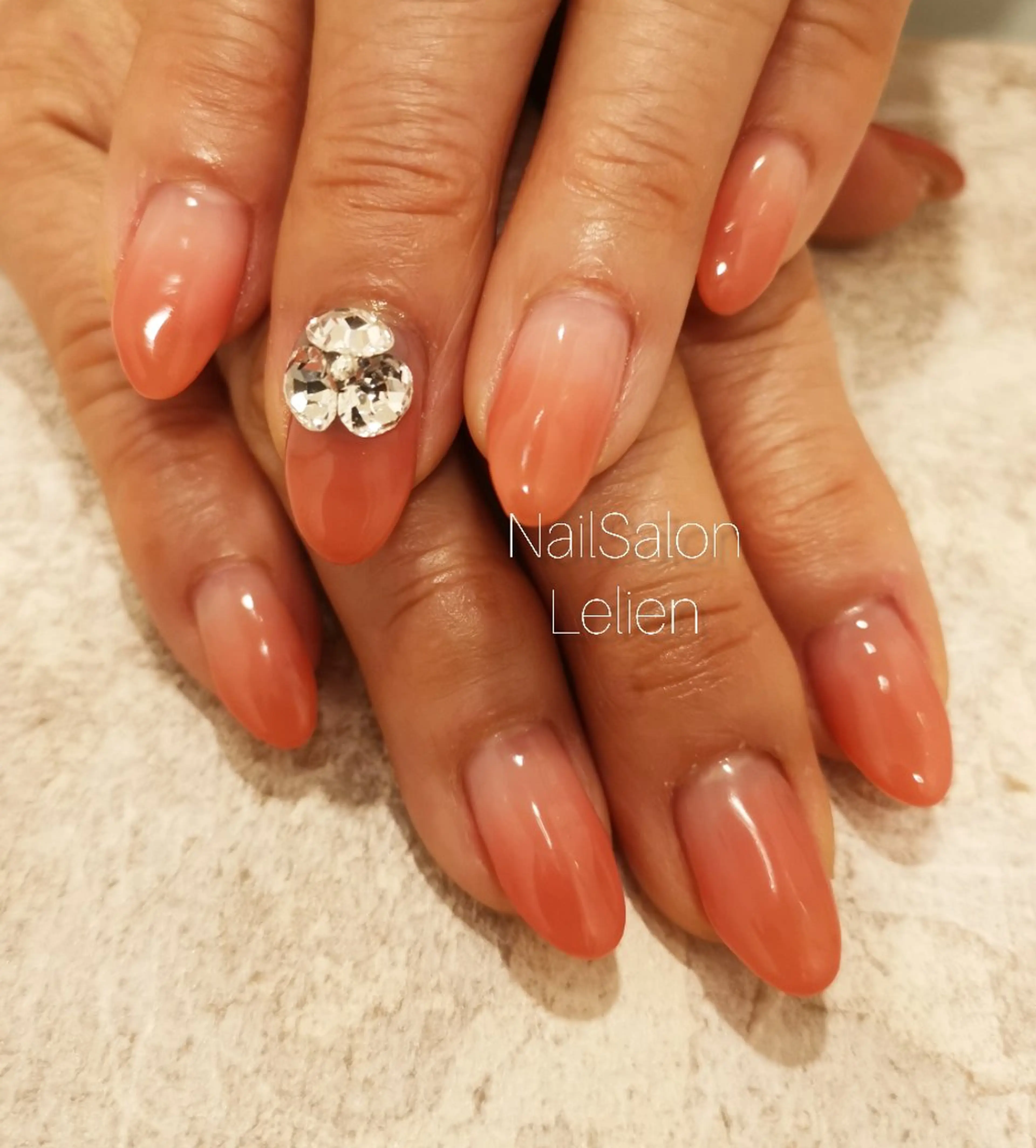 ネイル グラデーション ピンク ハンドネイル 人気エリア💖完全個室【ルリエ】所属・ネイルサロン Lelienルリエのネイルデザイン