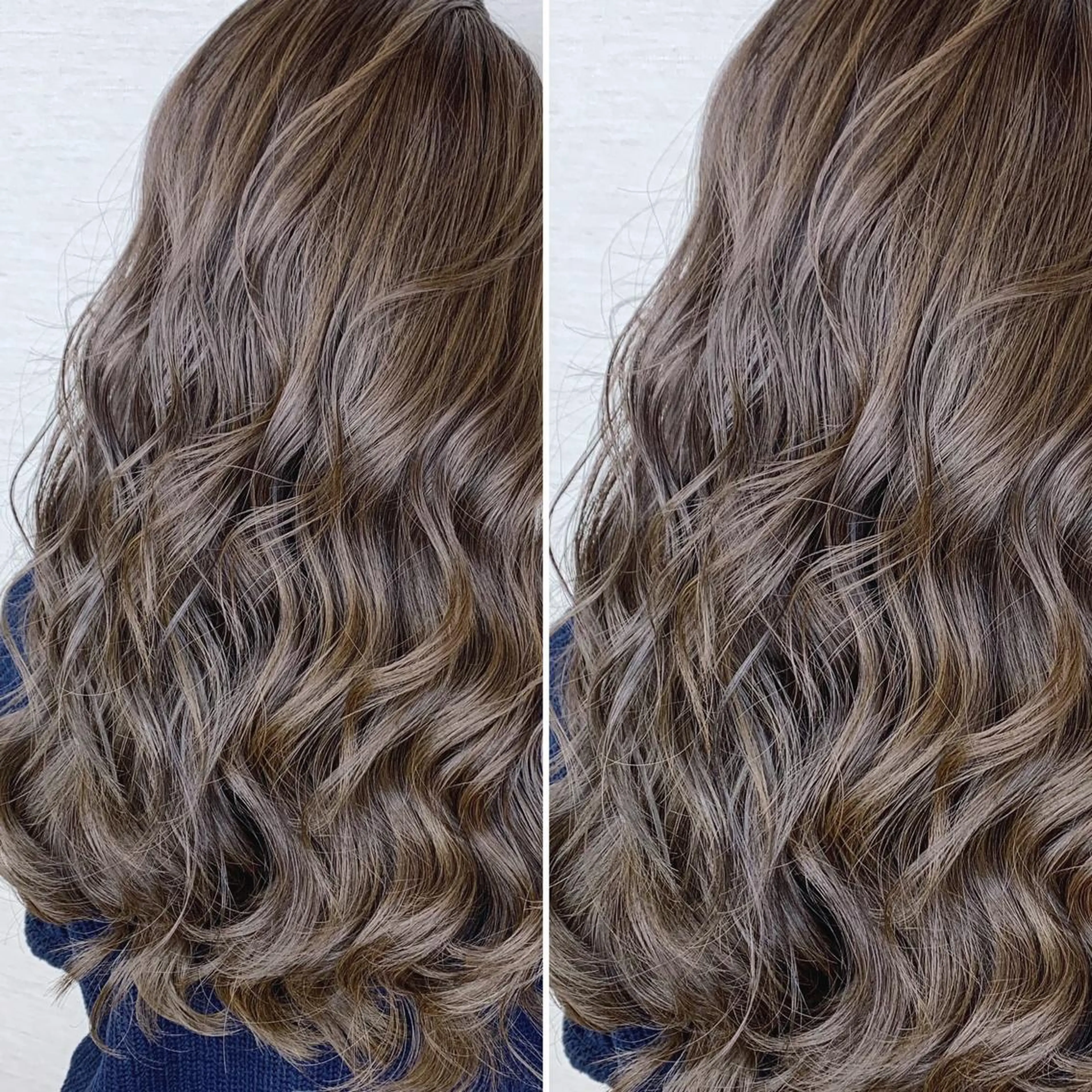 セミロング ブリーチなしダブル/ レイヤーカット 小棹のヘアスタイル