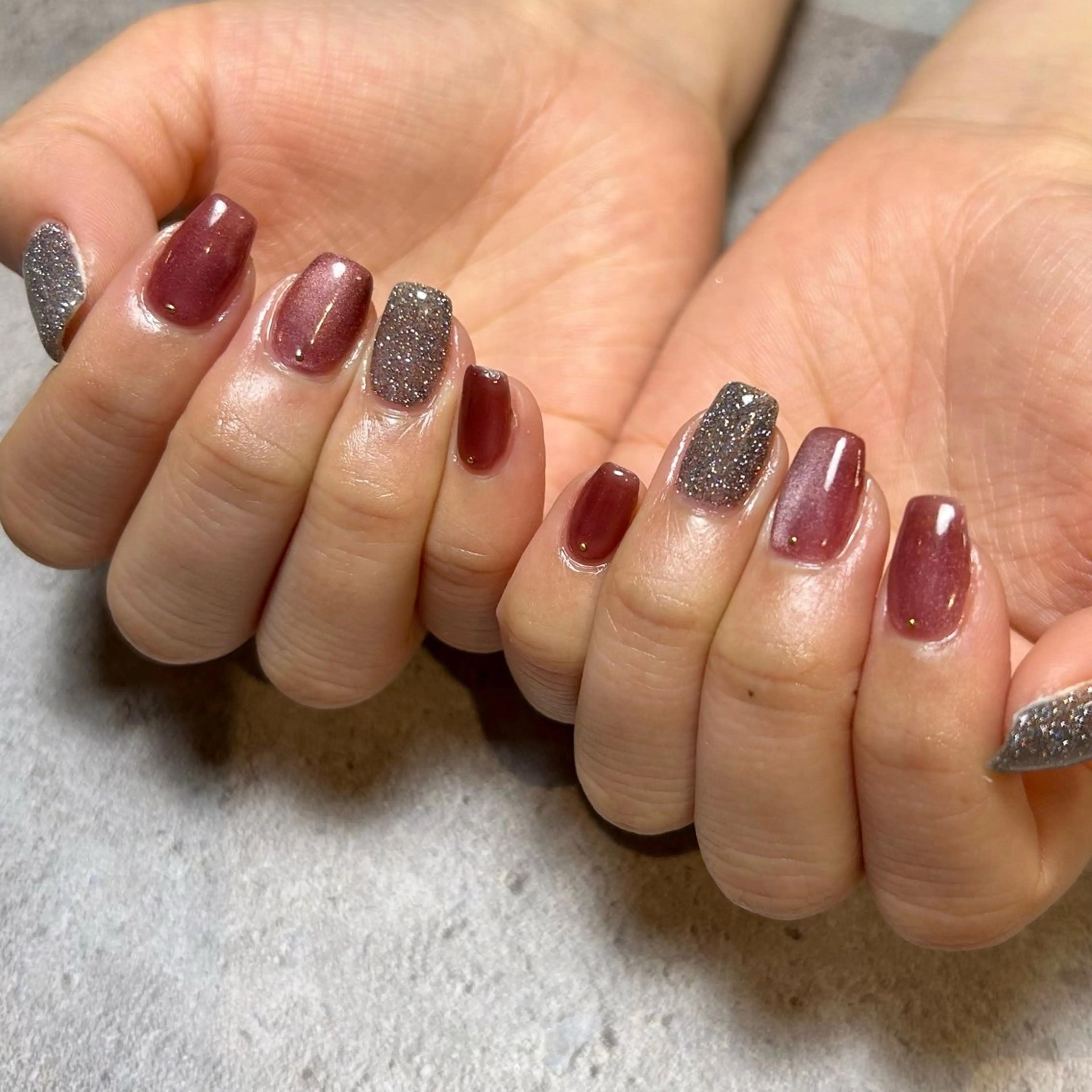 ネイル フラッシュネイル シンプルネイル Reflection marikoのネイルデザイン