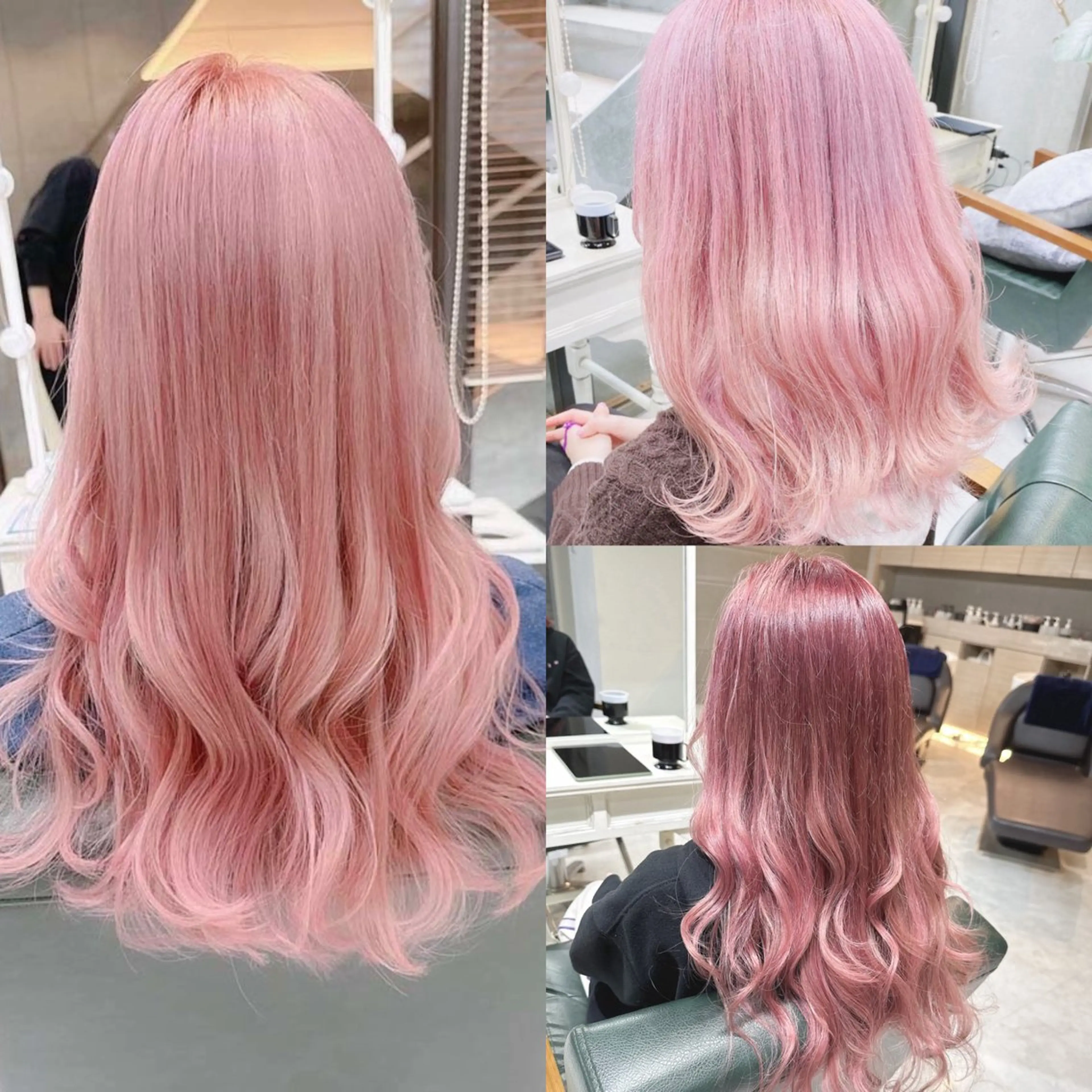 ロング カラー ブリーチ 透明感カラー ハイトーンカラー ピンクカラー ホワイトピンク 𝐑𝐈𝐍𝐊𝐀 🐷🖤のヘアスタイル