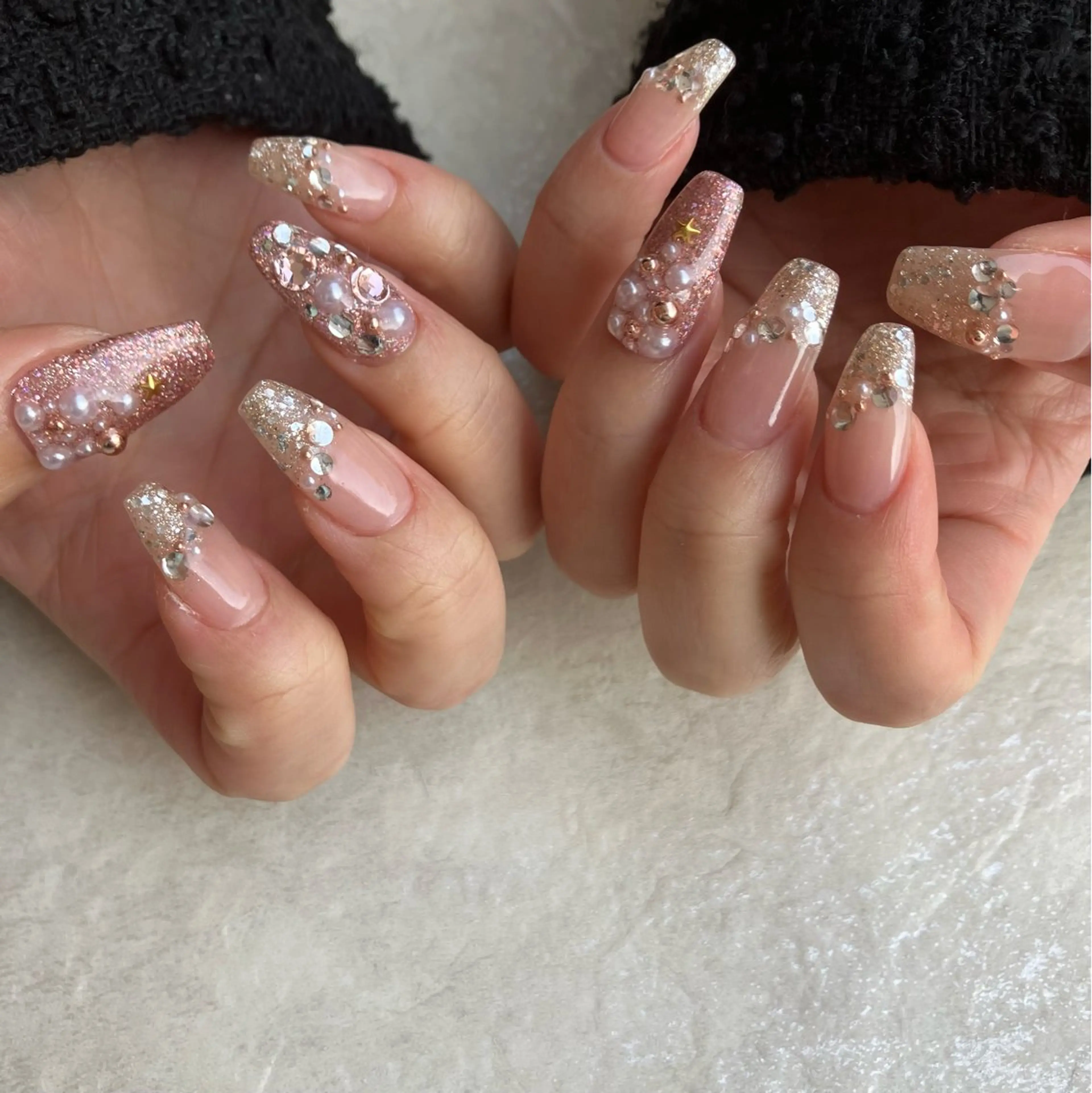 ネイル 冬ネイル クリスマス 【Libre】 -ﾘﾌﾞﾚﾈｲﾙ-のネイルデザイン