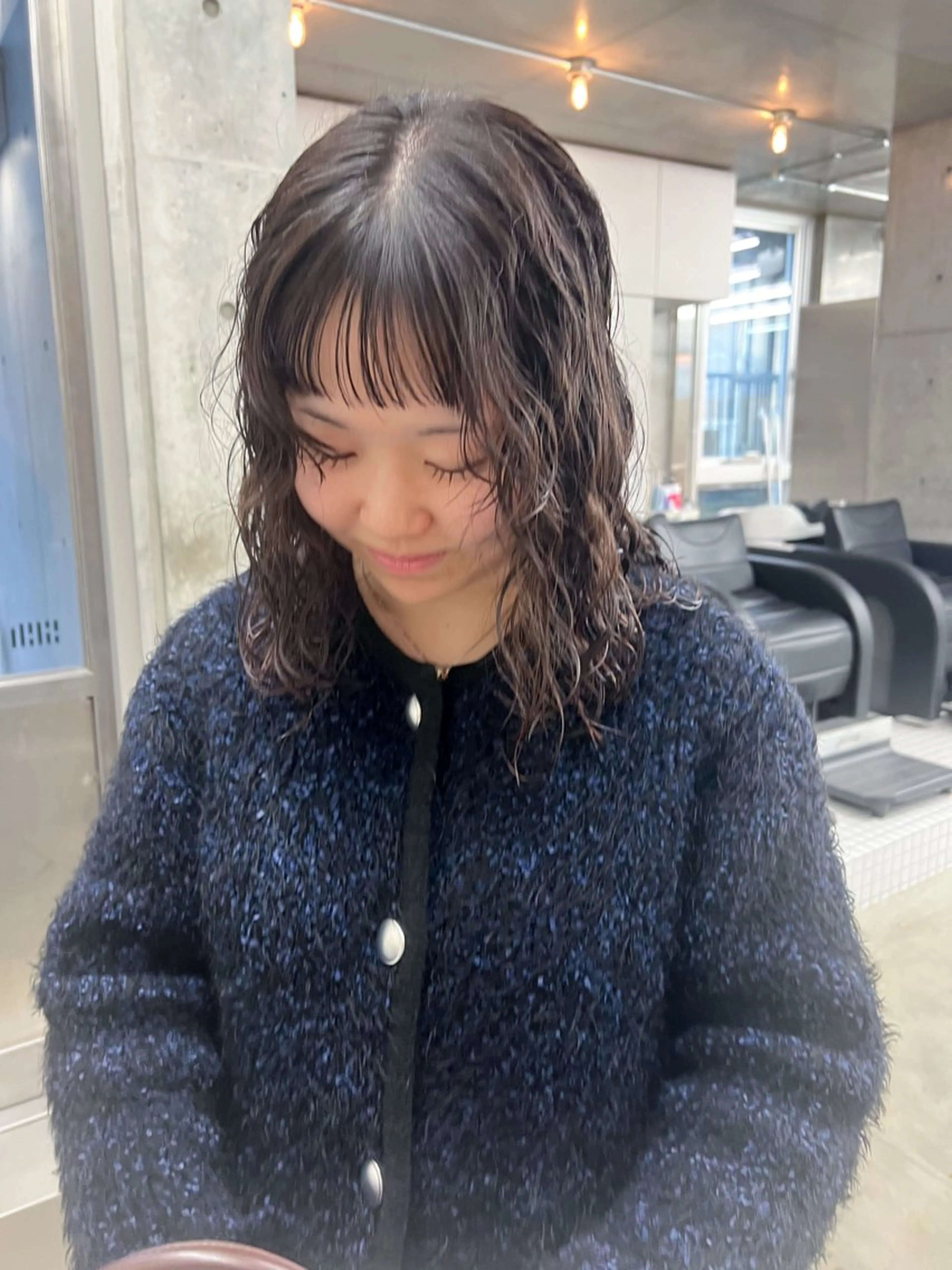 ミディアム パーマ カット トリートメント ボブ/パーマ 🐕🦺Nagiのヘアスタイル