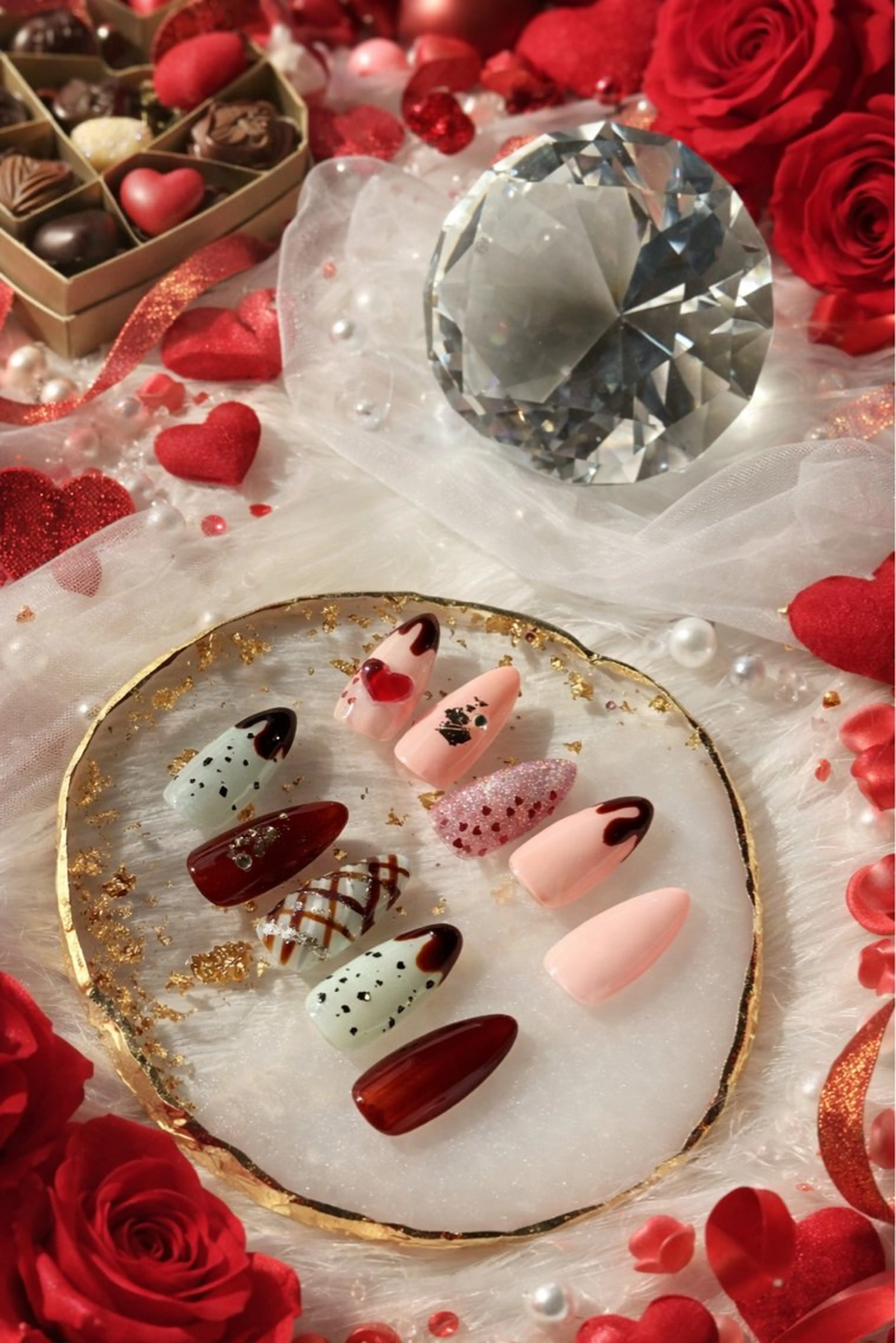 【新規様】バレンタインネイル❤️🍫の写真