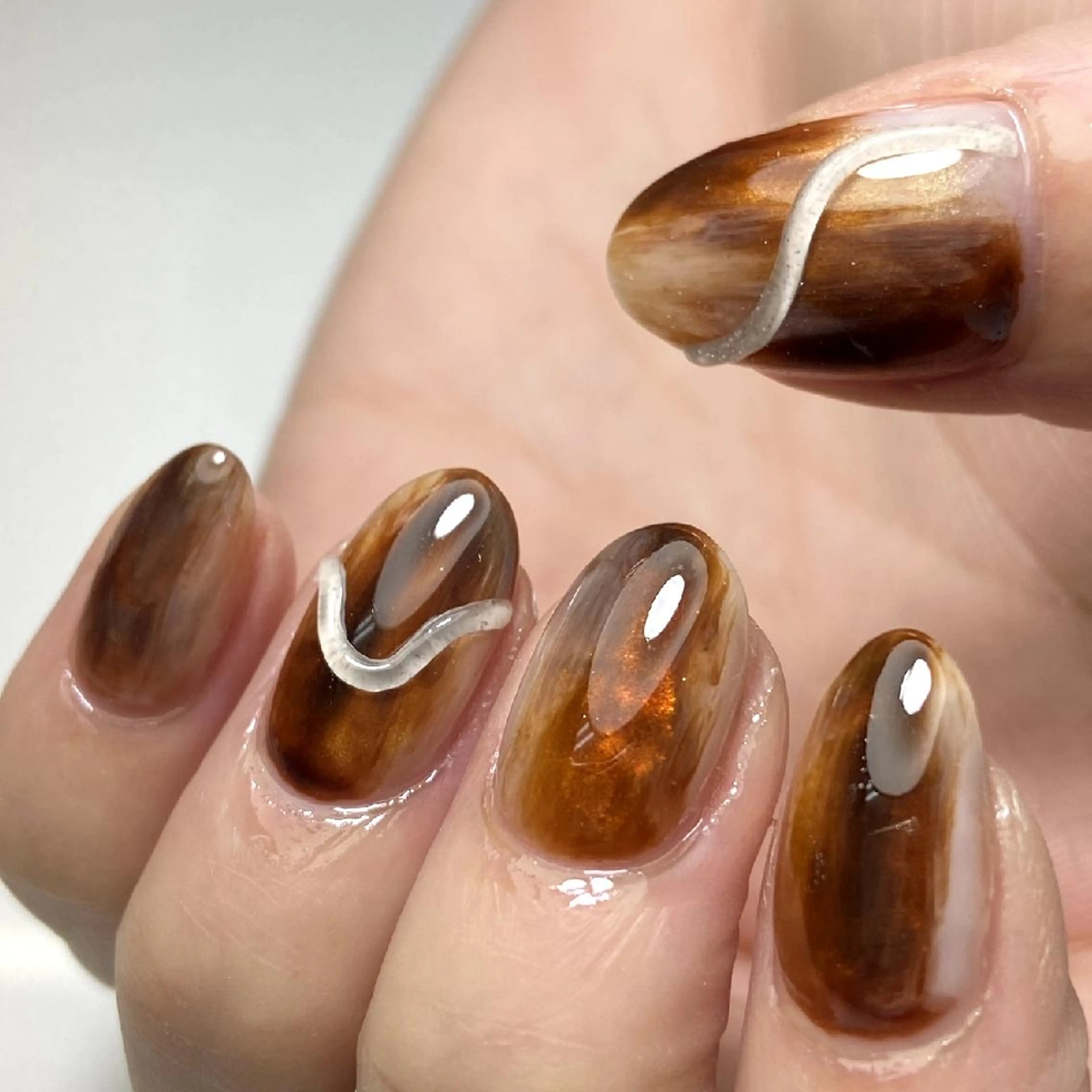 ネイル アートネイル ニュアンスネイル nail salon Lumièreのネイルデザイン