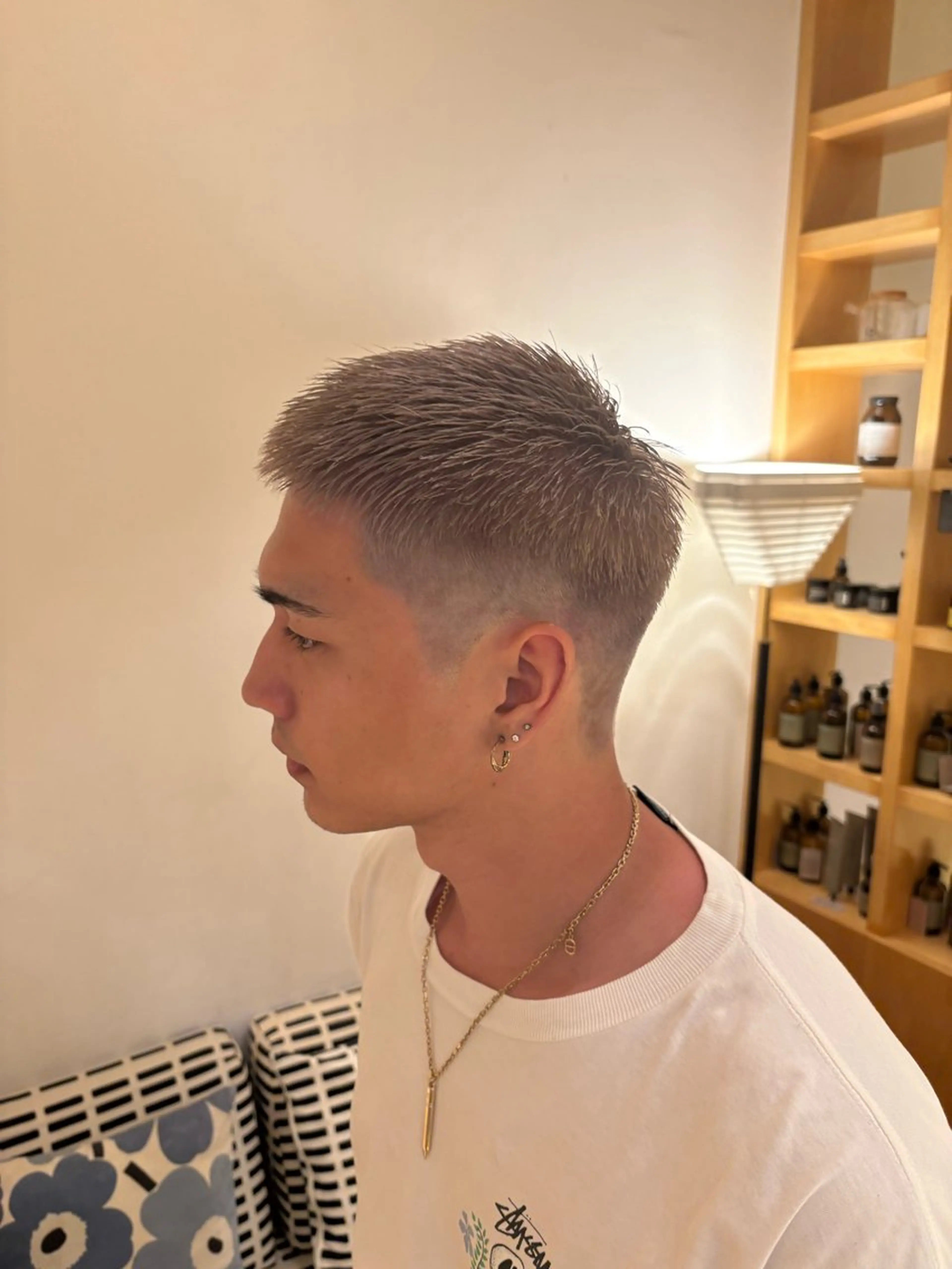 ショート カラー メンズ organic +eco所属・川越/organic 根本アユミのヘアスタイル