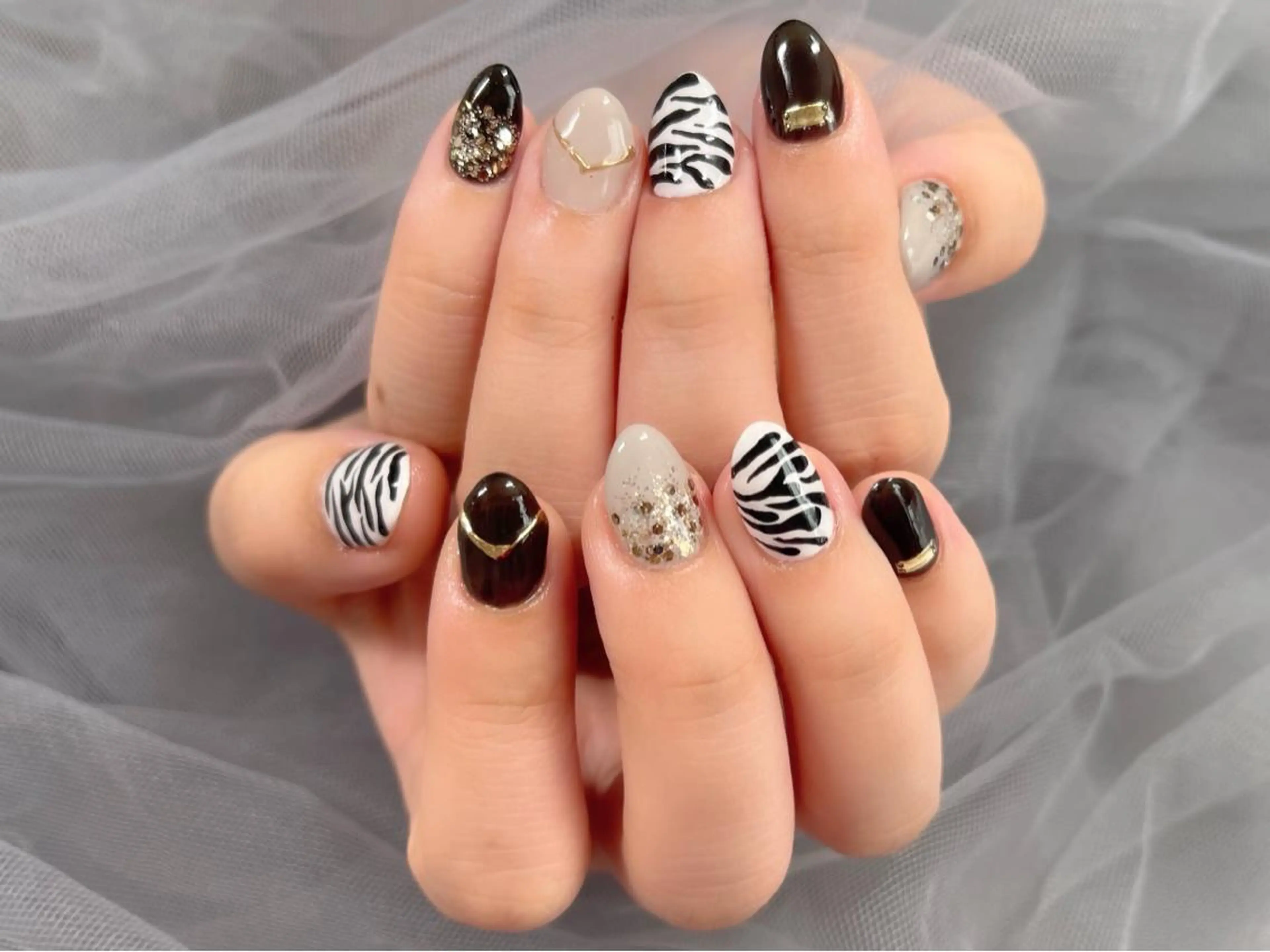 ネイル アニマル柄 ハンドネイル KURELLY所属・Nail Salon KURELLYのネイルデザイン