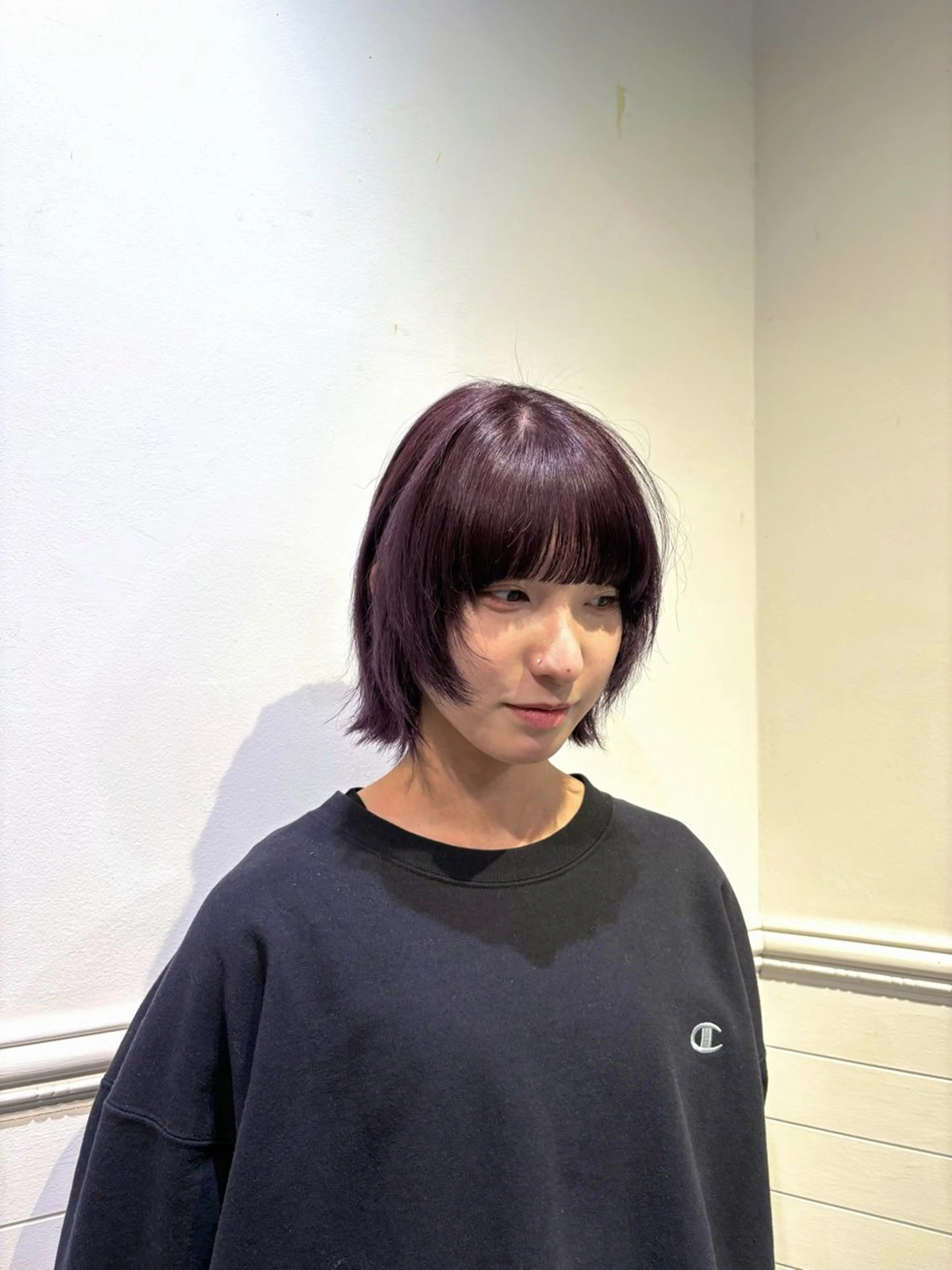 カラー ブリーチ 上野 恵子のヘアスタイル