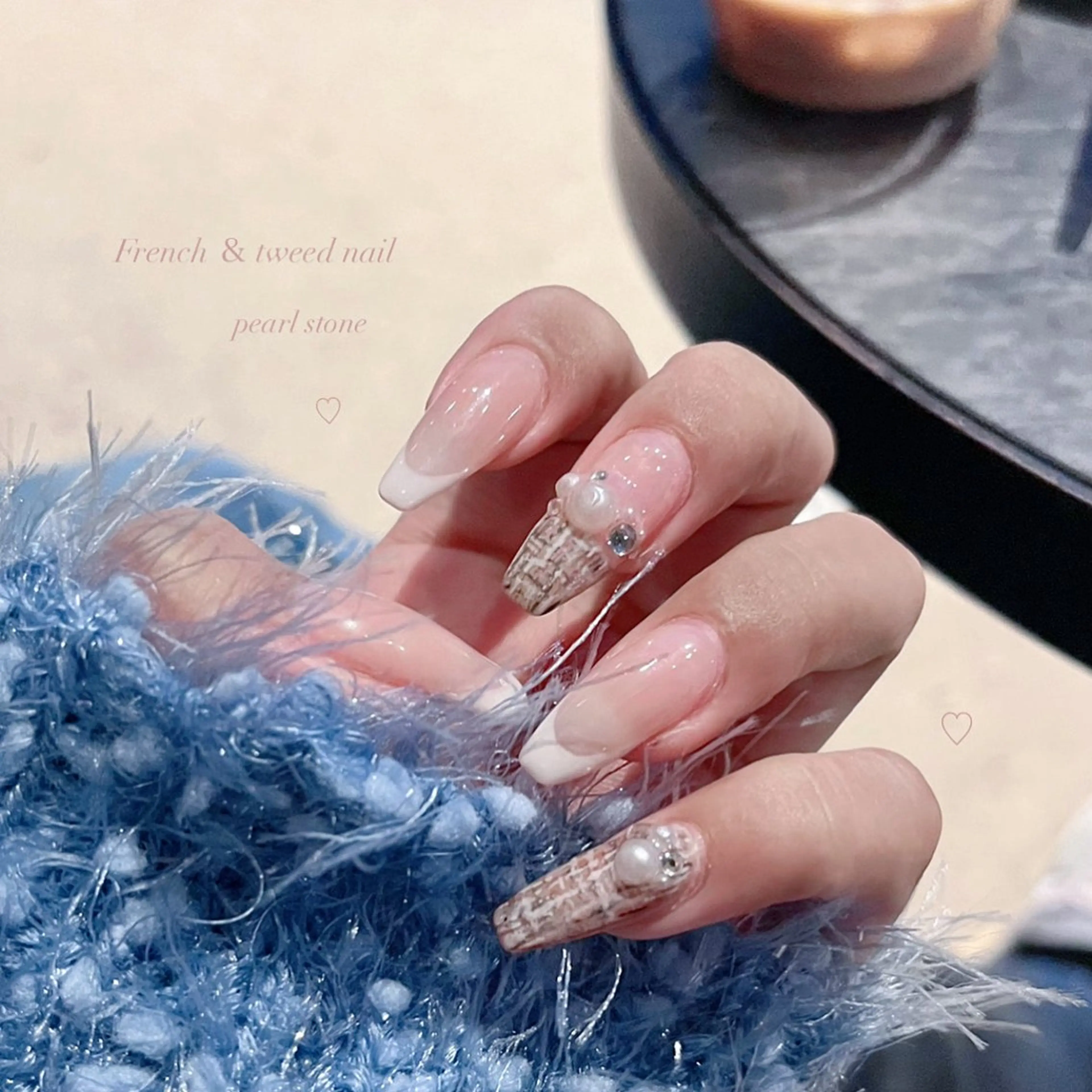 ネイル ツイードネイル Lunasis/ Kiraraのネイルデザイン