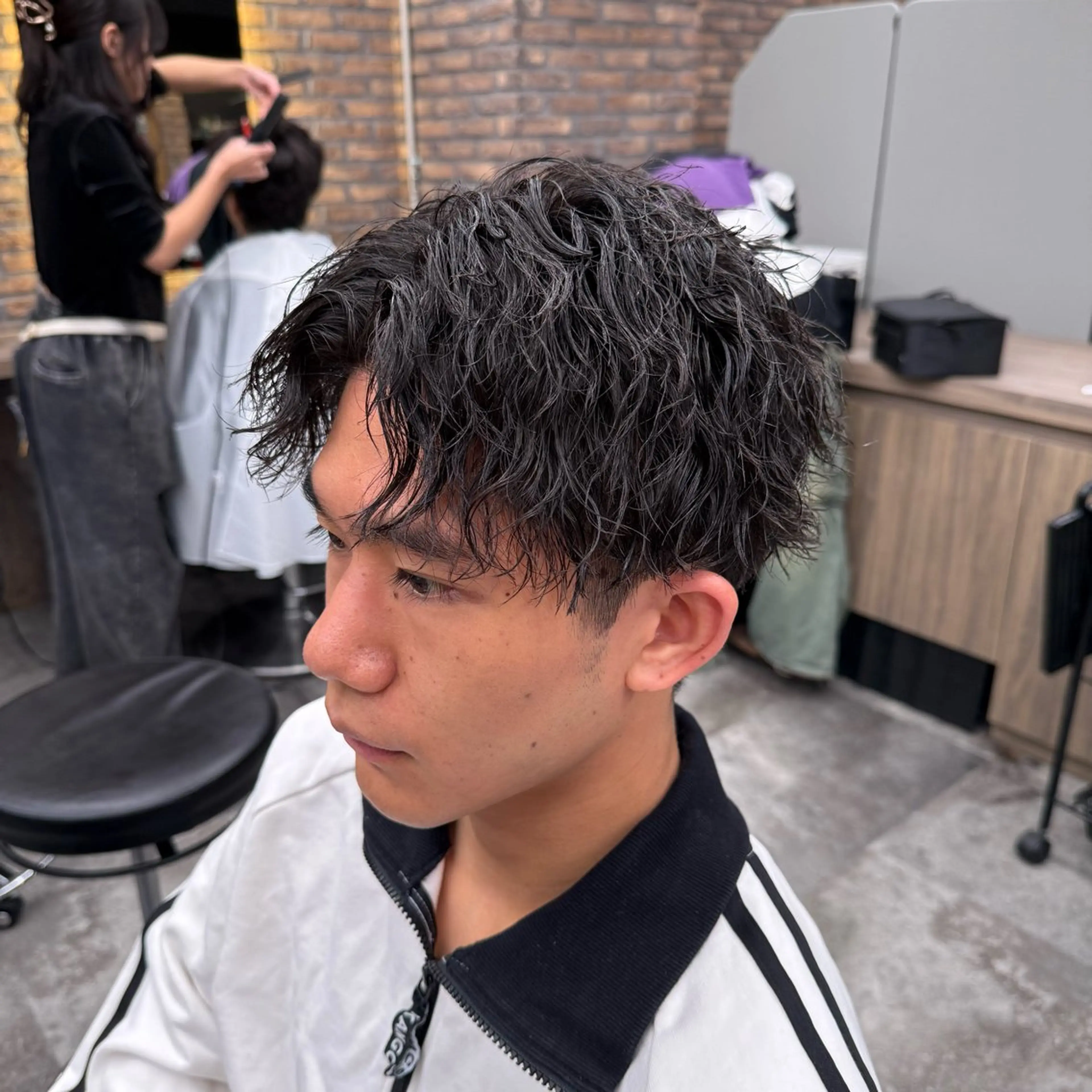 ショート カラー パーマ ヘアアレンジ メンズ キッズ 🔷横浜1のパーマ 職人🔷将太郎のヘアスタイル