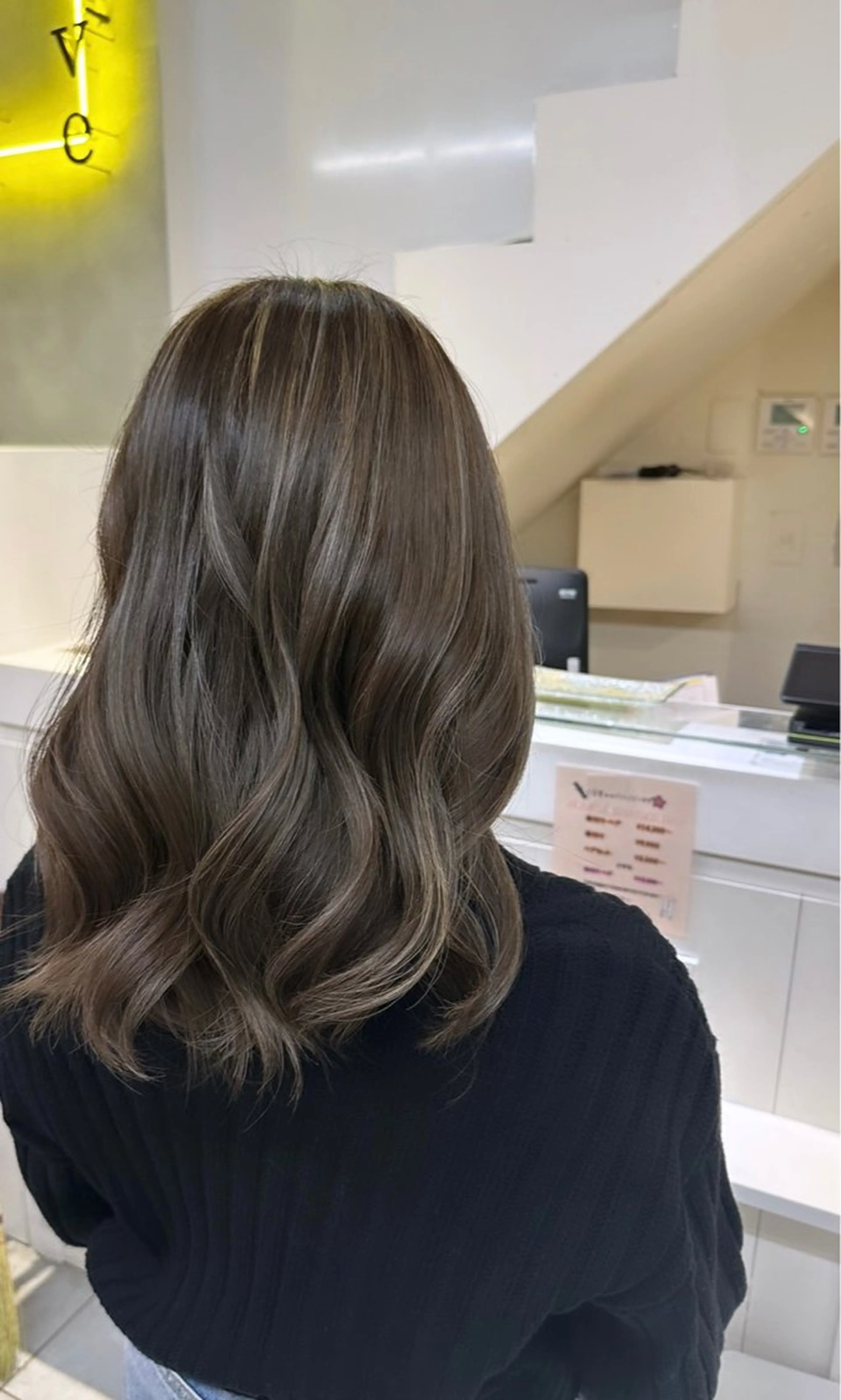 ミディアム カラー ヘアカラー 矢幡 栞菜のヘアスタイル