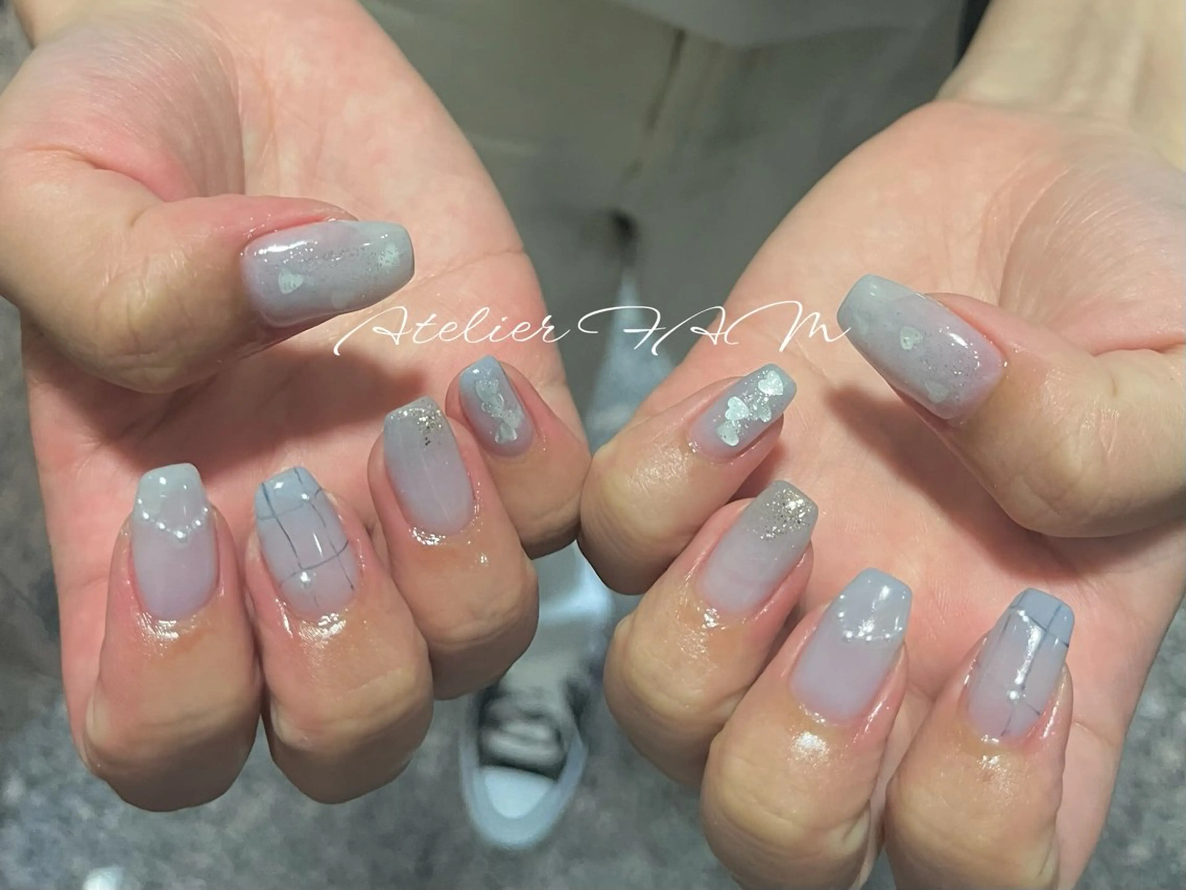 ミディアム ハンドネイル nail&eyelashsalon atelier fam上本町店所属・アトリエ FAMのネイルデザイン
