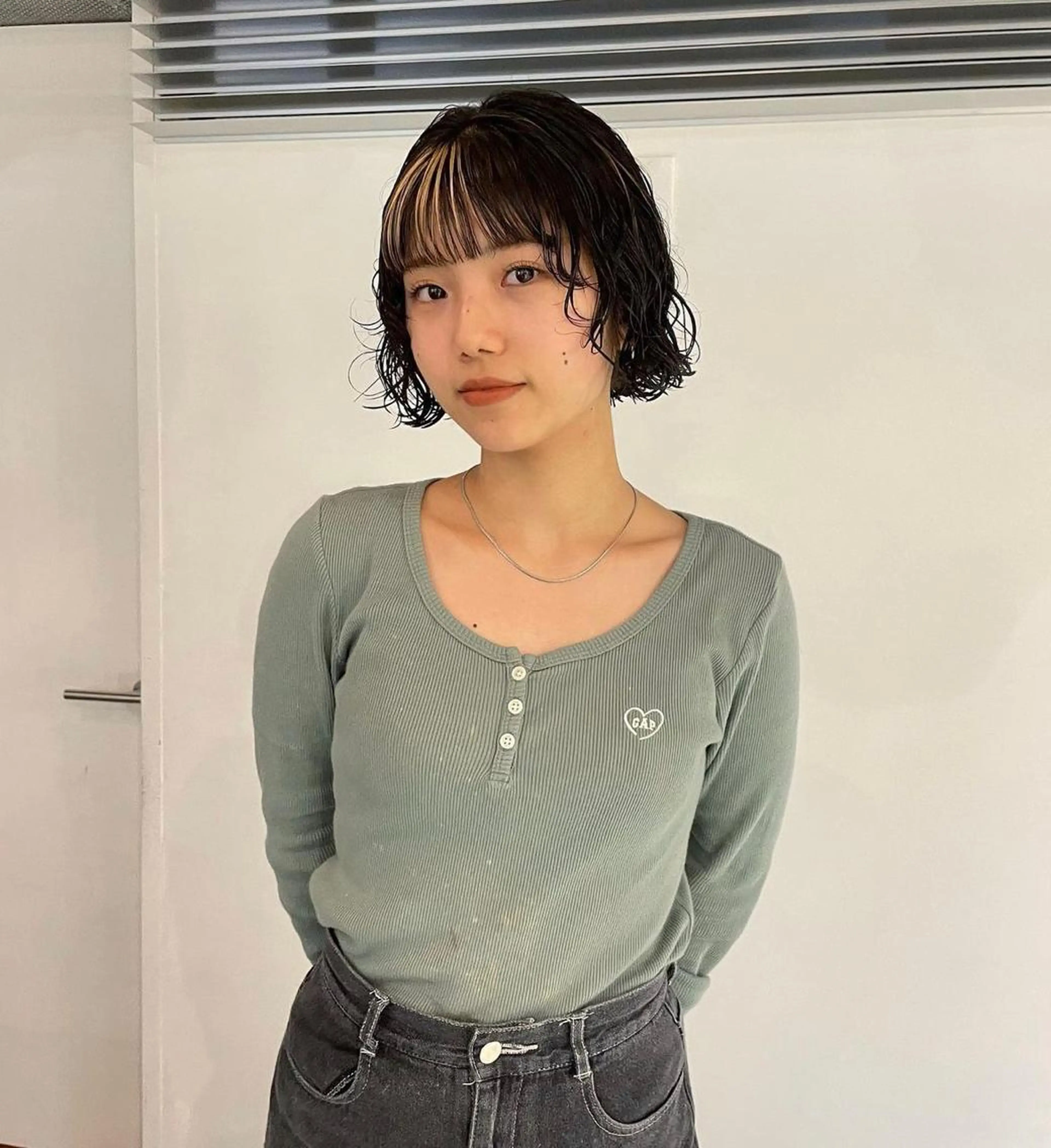 ショート パーマ ストレートパーマ chiharu ボブ/レイヤーのヘアスタイル