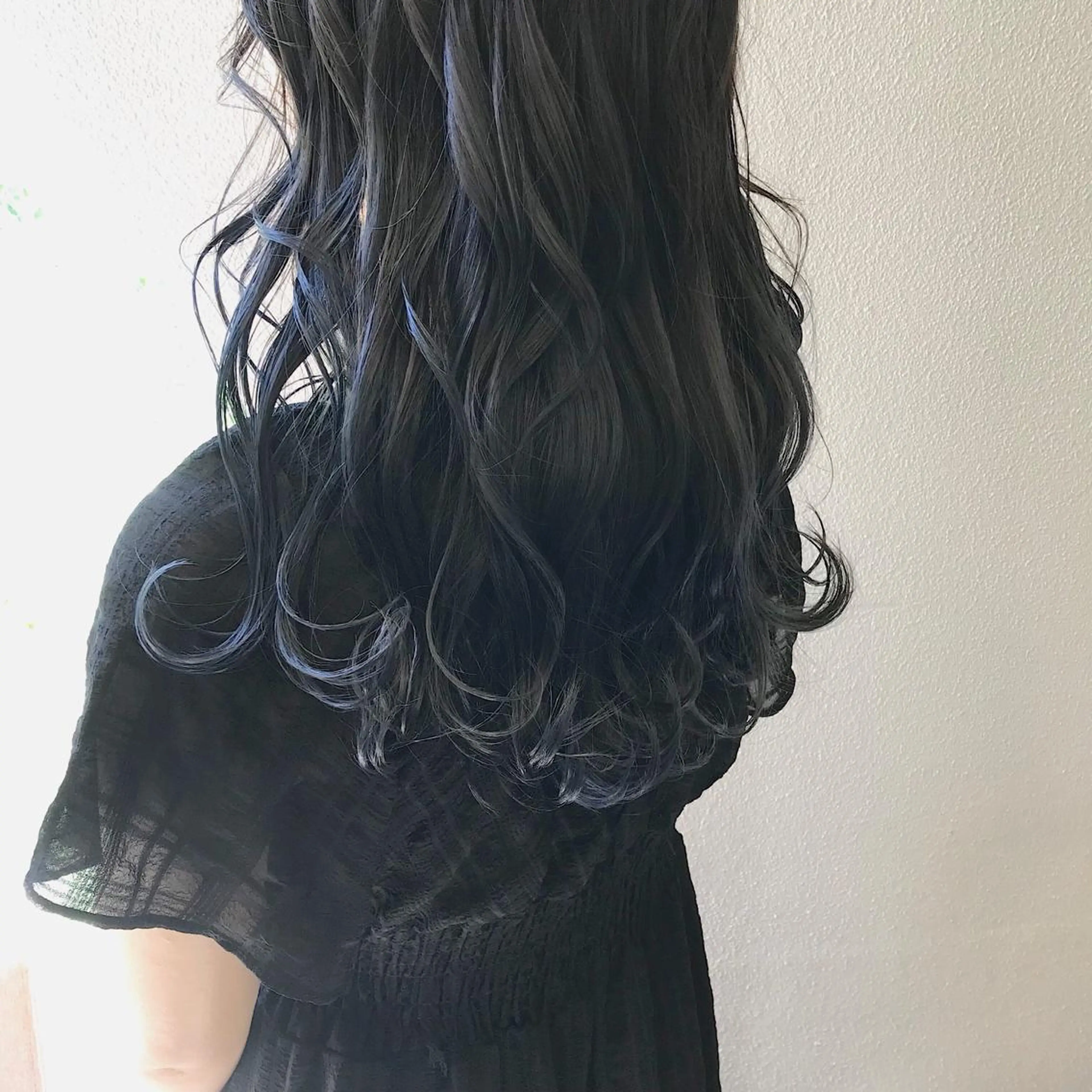 ロング カラー ブルーカラー ヘアカラー トリートメント lani 天神大名/ブリーチのヘアスタイル