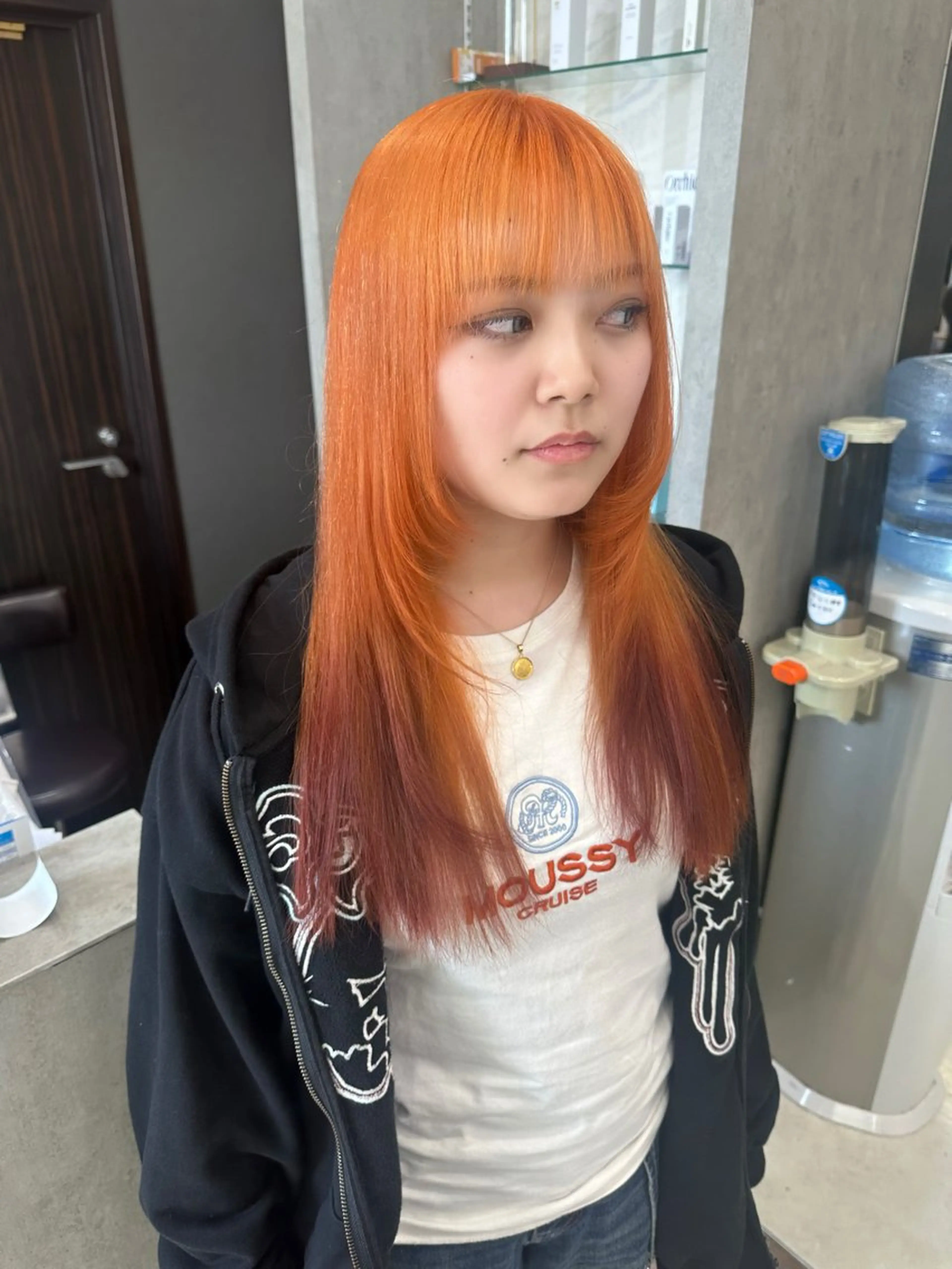 セミロング カラー ヘアカラー トリートメント 誠也/唯一無二の ルーツカラーのヘアスタイル